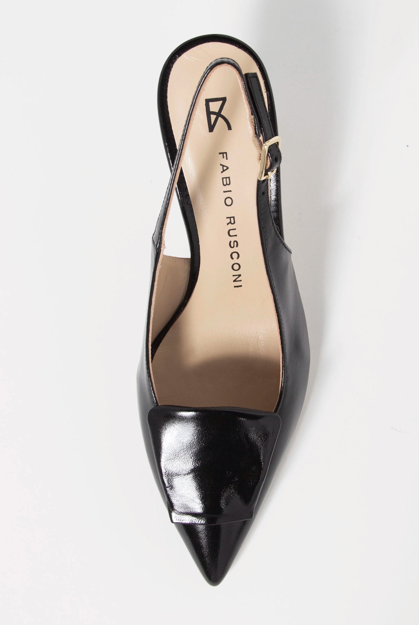 swatch_Black Leather fabio rusconi slingback pump