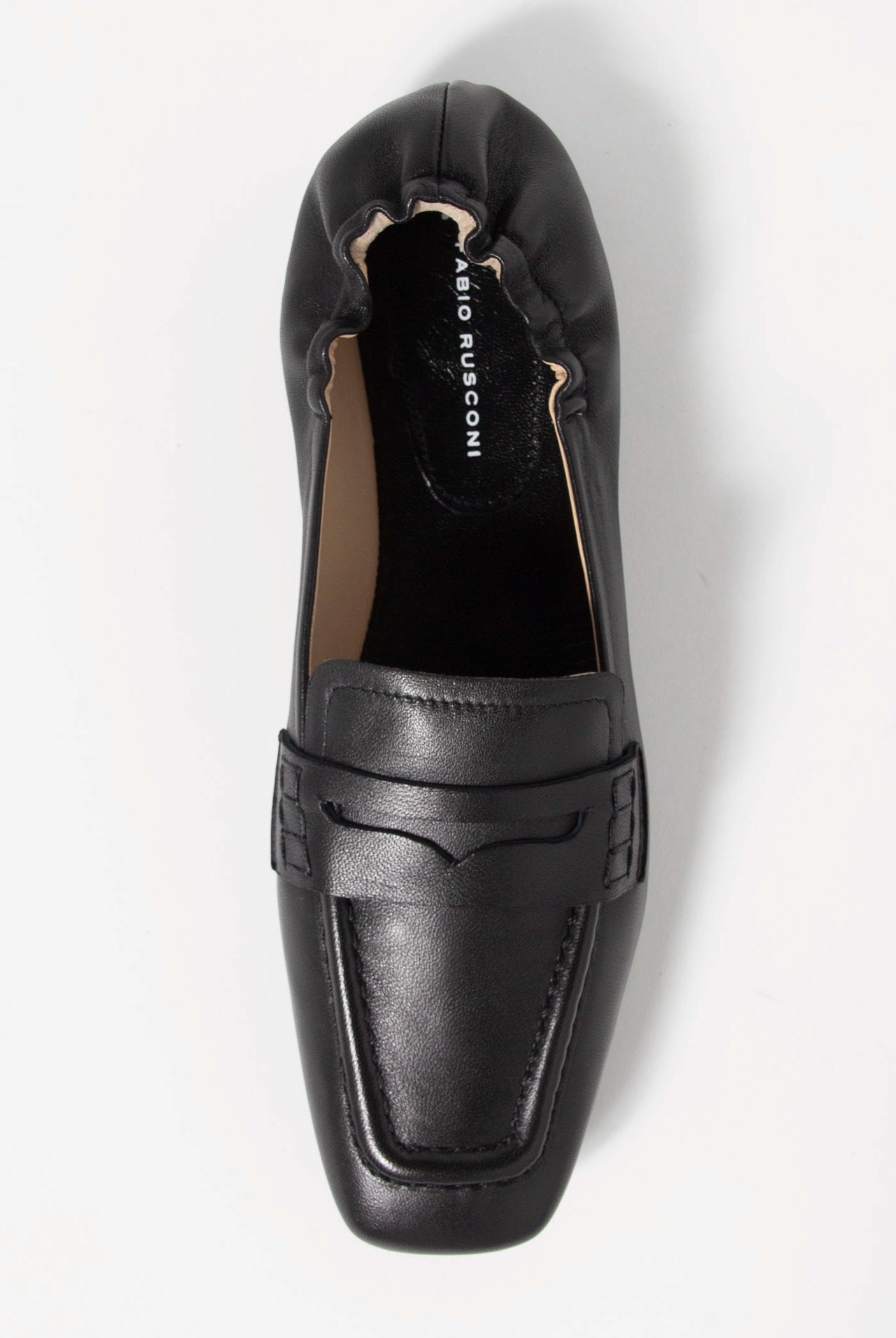 swatch_Black Leather driving moccasin loafers shoes