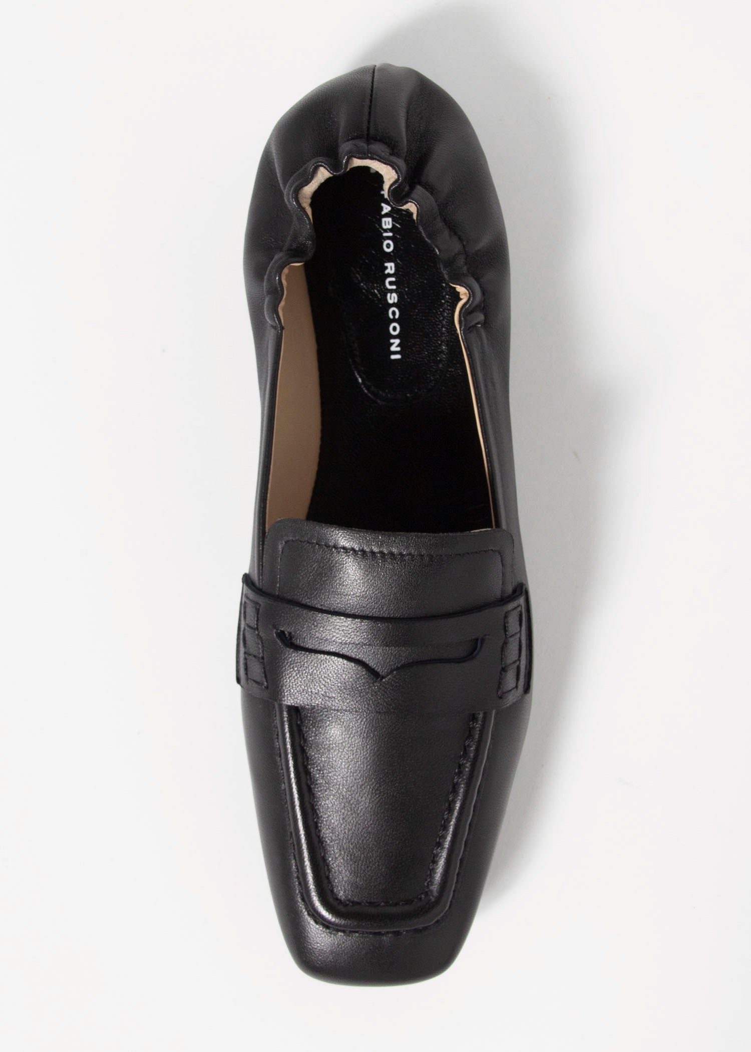 swatch_Black Leather driving moccasin loafers shoes