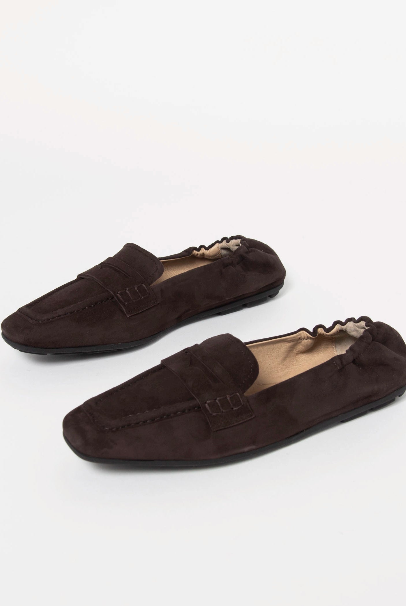 swatch_Brown Suede driving moccasin loafers shoes