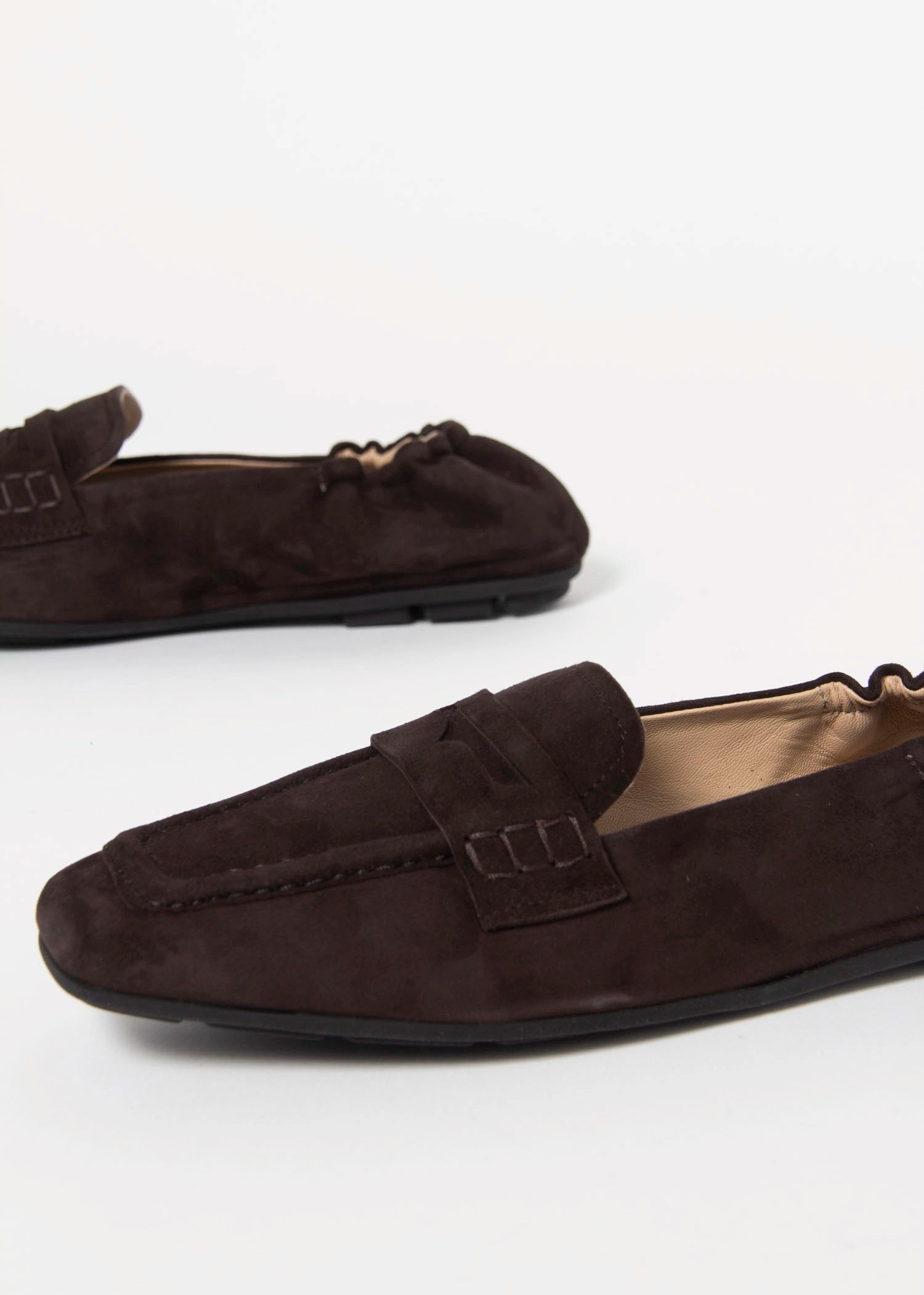 swatch_Brown Suede driving moccasin loafers shoes