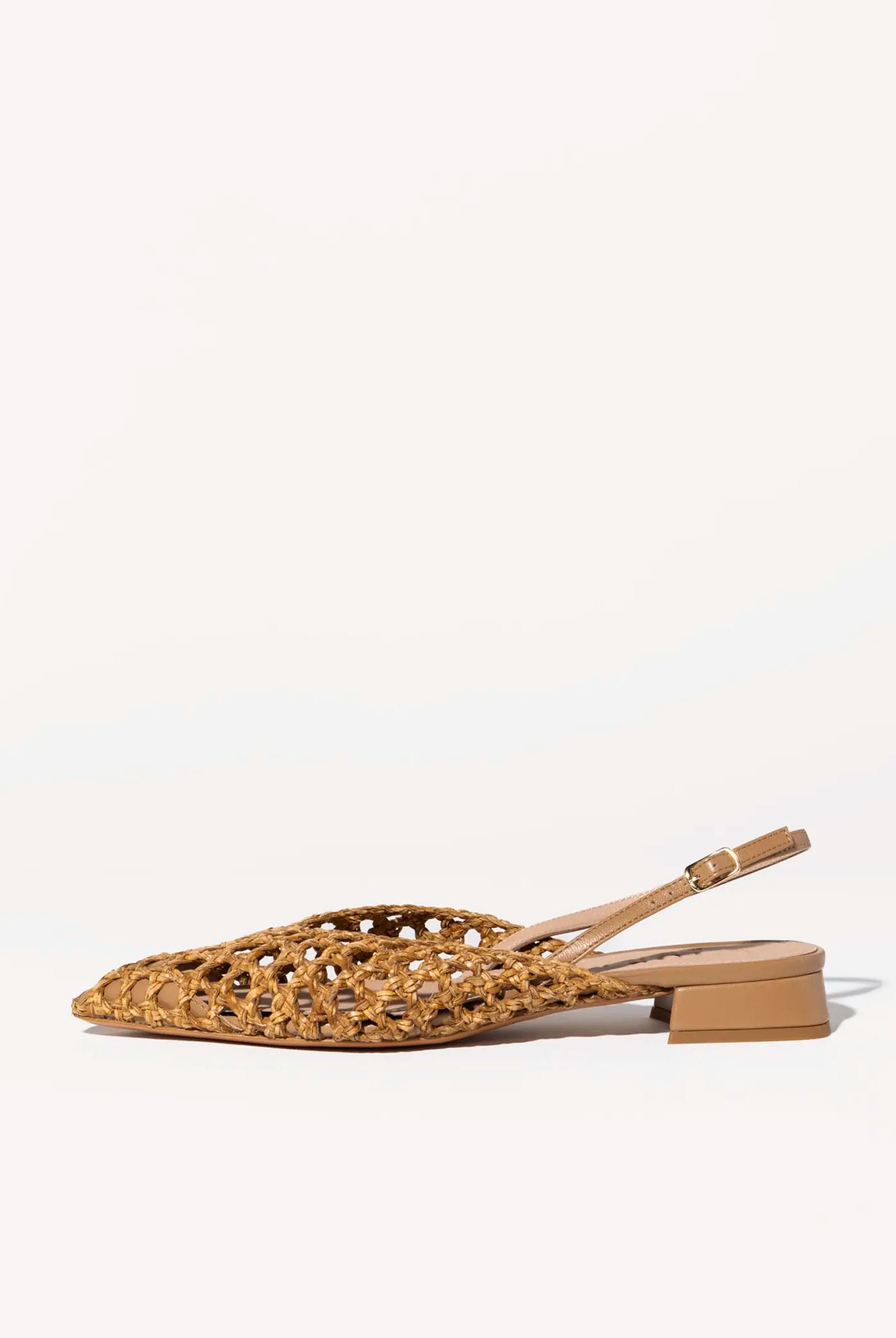 swatch_natural leather lussy woven slingback flat shoes