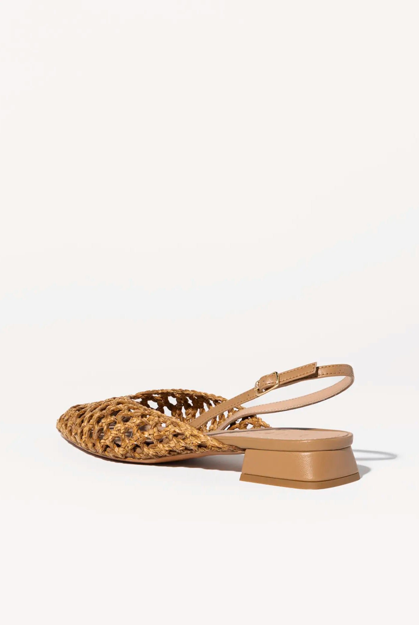 swatch_natural leather lussy woven slingback flat shoes
