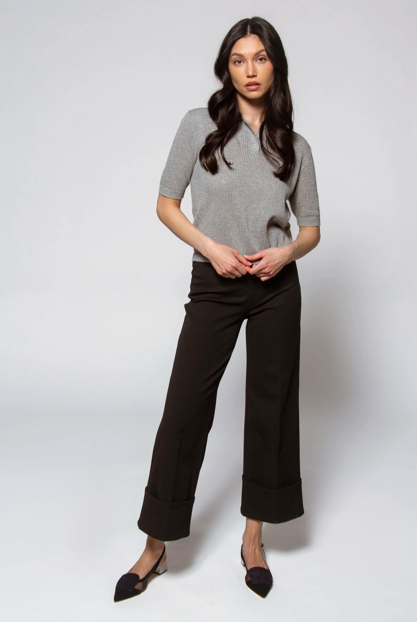 swatch_Black fifteen twenty regina cuffed pant
