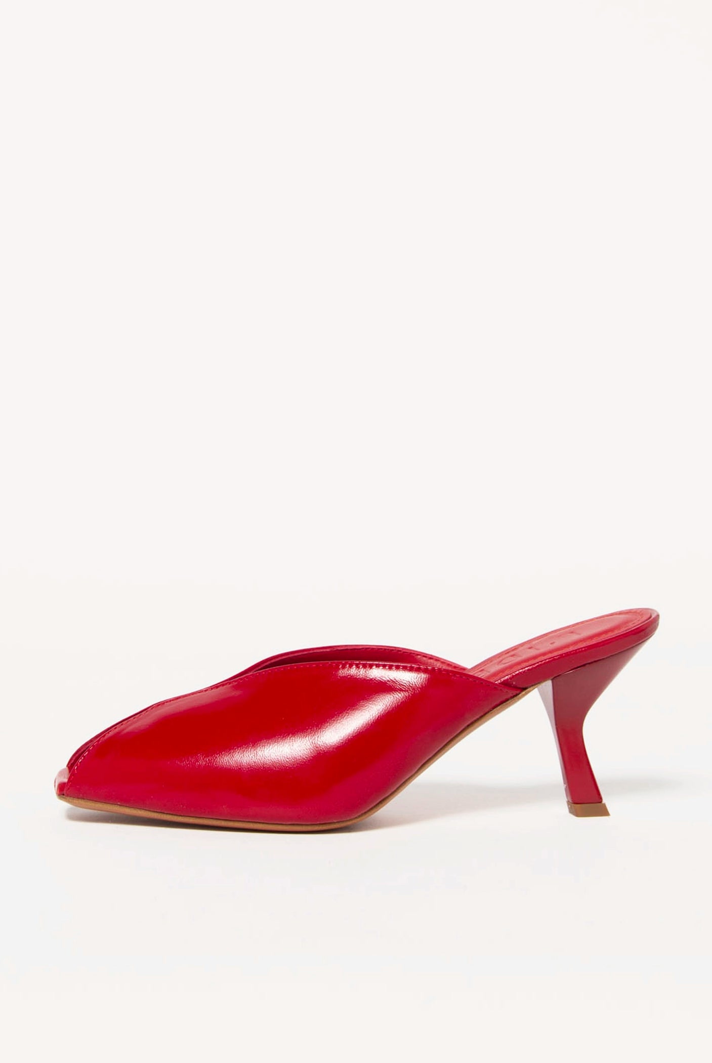 swatch_Red Leather l'idea peep toe sandal