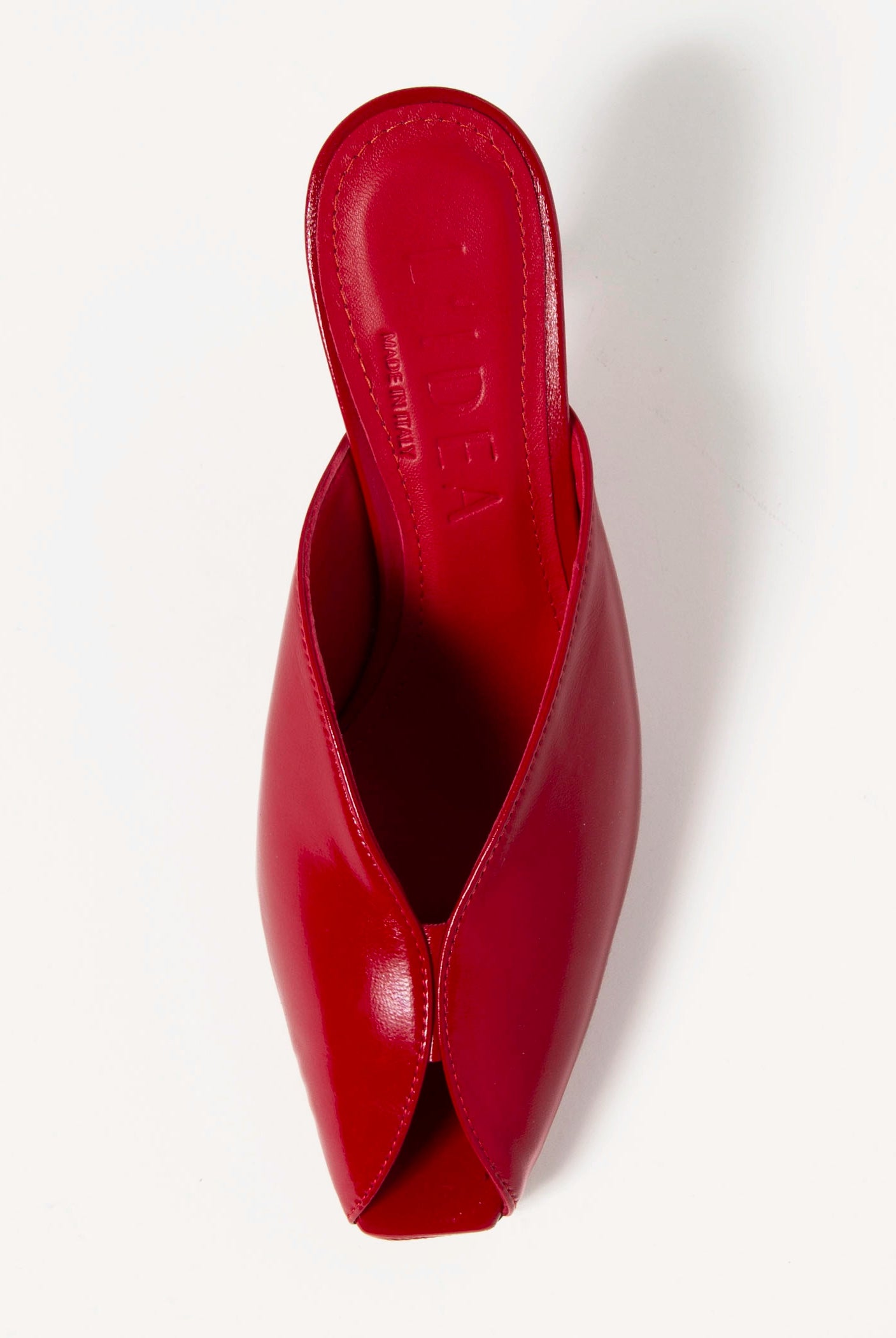 swatch_Red Leather l'idea peep toe sandal