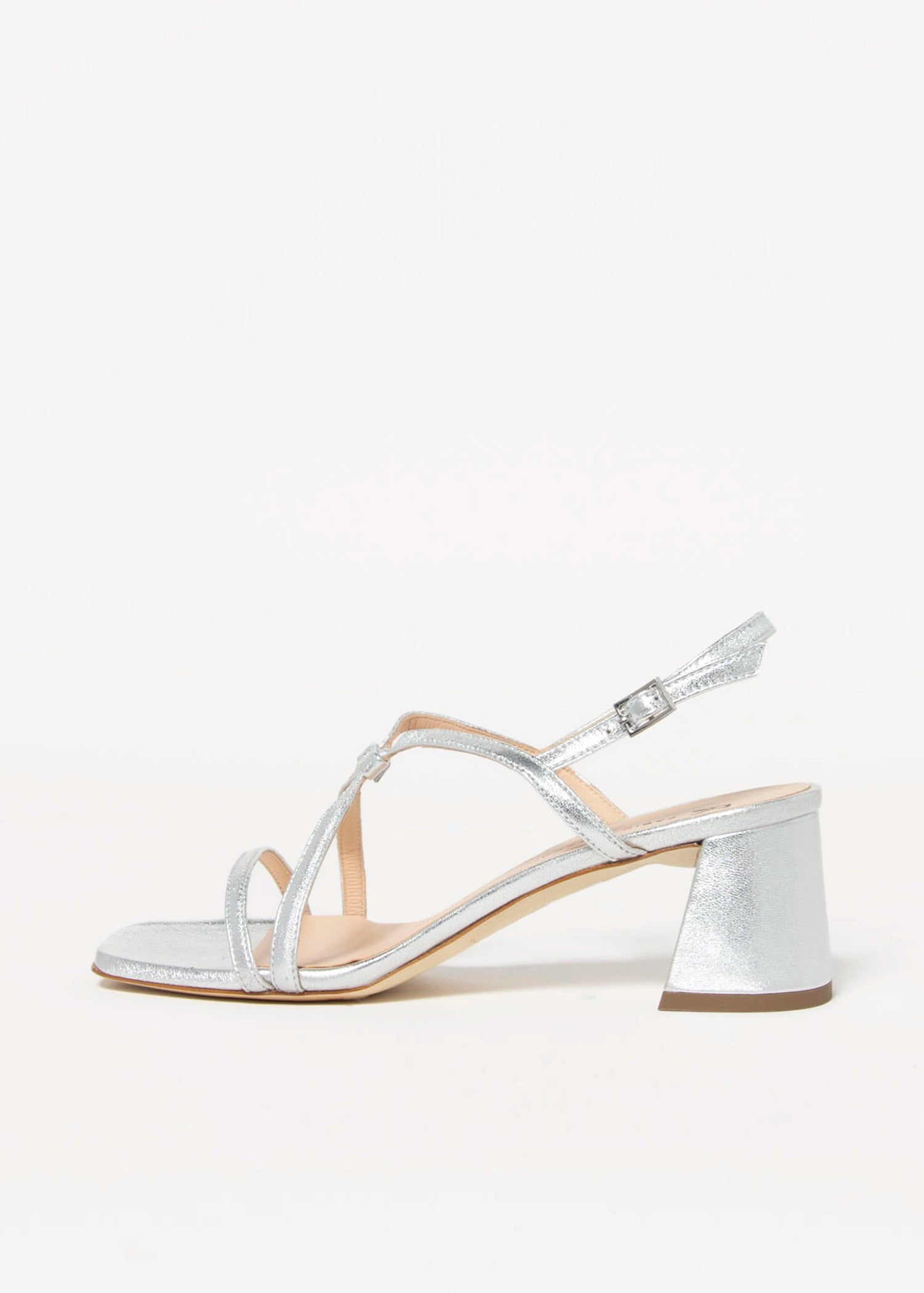 swatch_Silver Leather fabio rusconi block heel dress sandal
