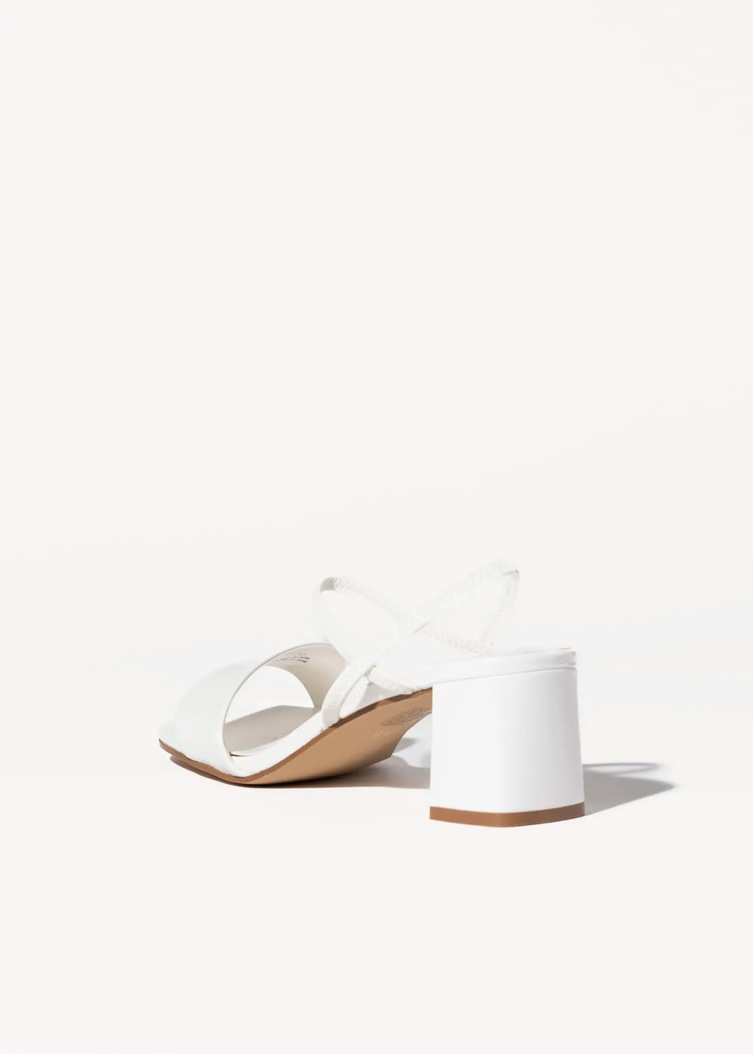 swatch_white leather adapt sandal heeled sandals