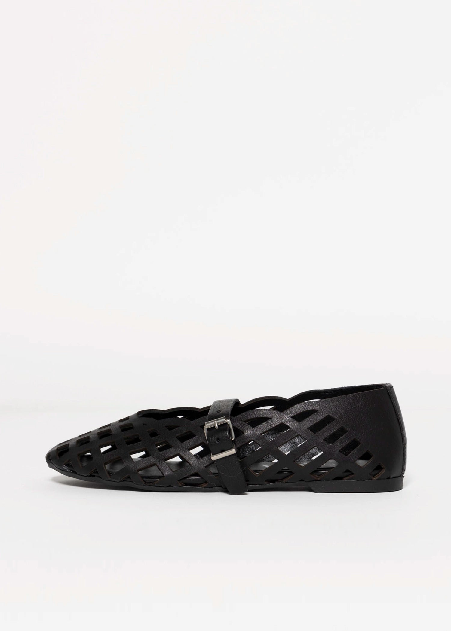swatch_Black Leather l'idea cutout leather mary jane
