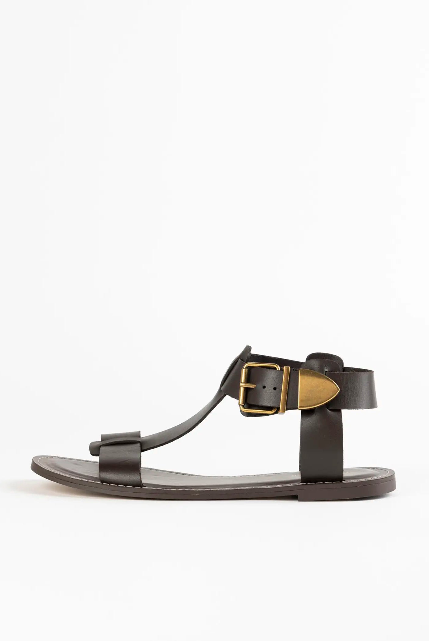 swatch_dark brown brazinn leather sandal flat sandals