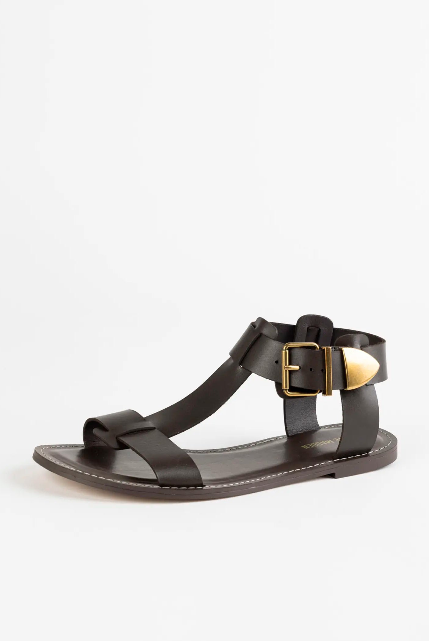 swatch_dark brown brazinn leather sandal flat sandals