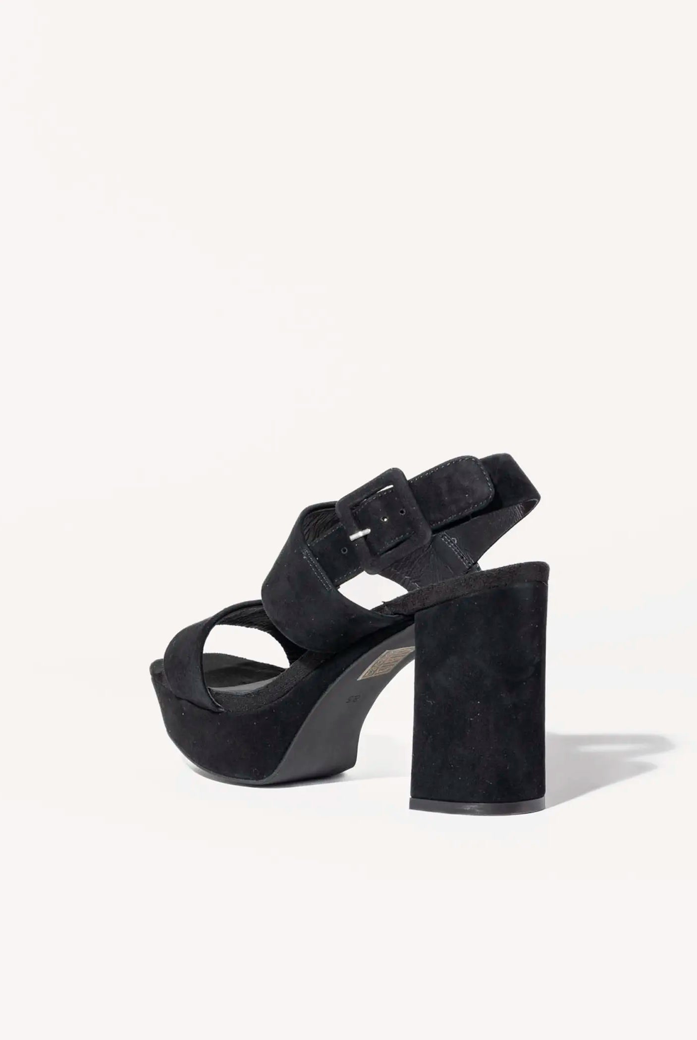 swatch_black suede ammaly platform sandal heeled sandals