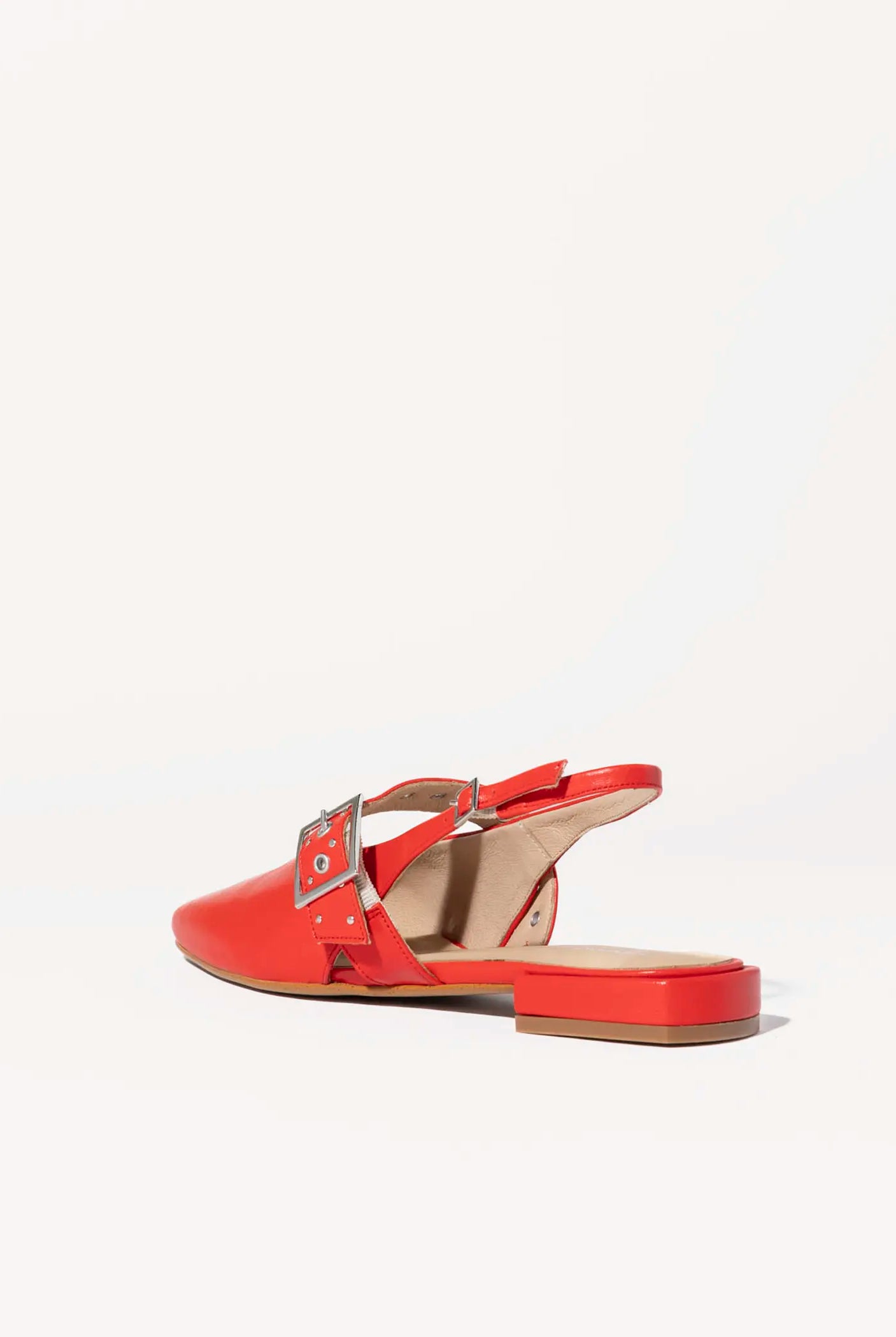 swatch_cherry leather pearl slingback maryjane flat shoes