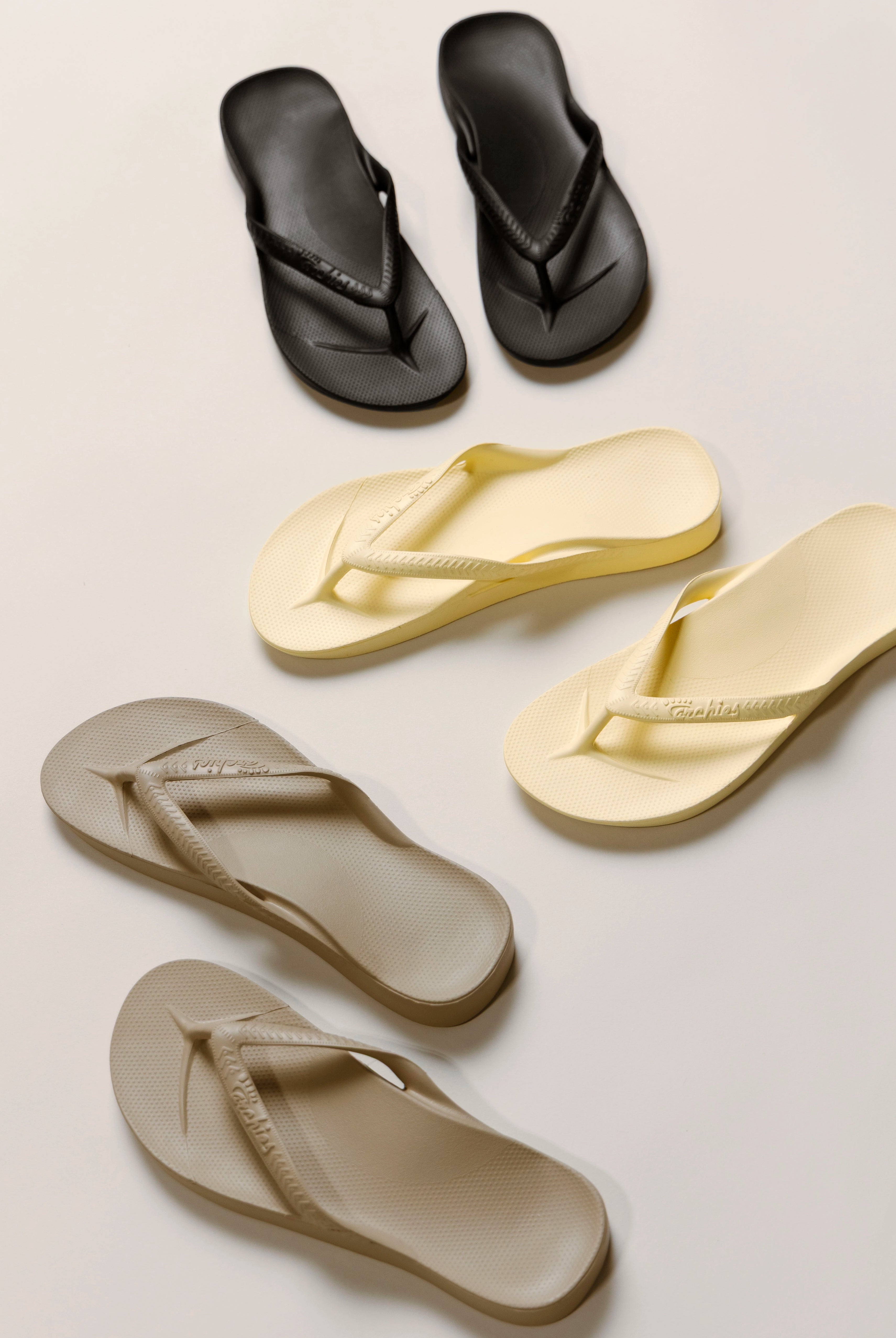 swatch_lemon arch support flip flop flat sandals