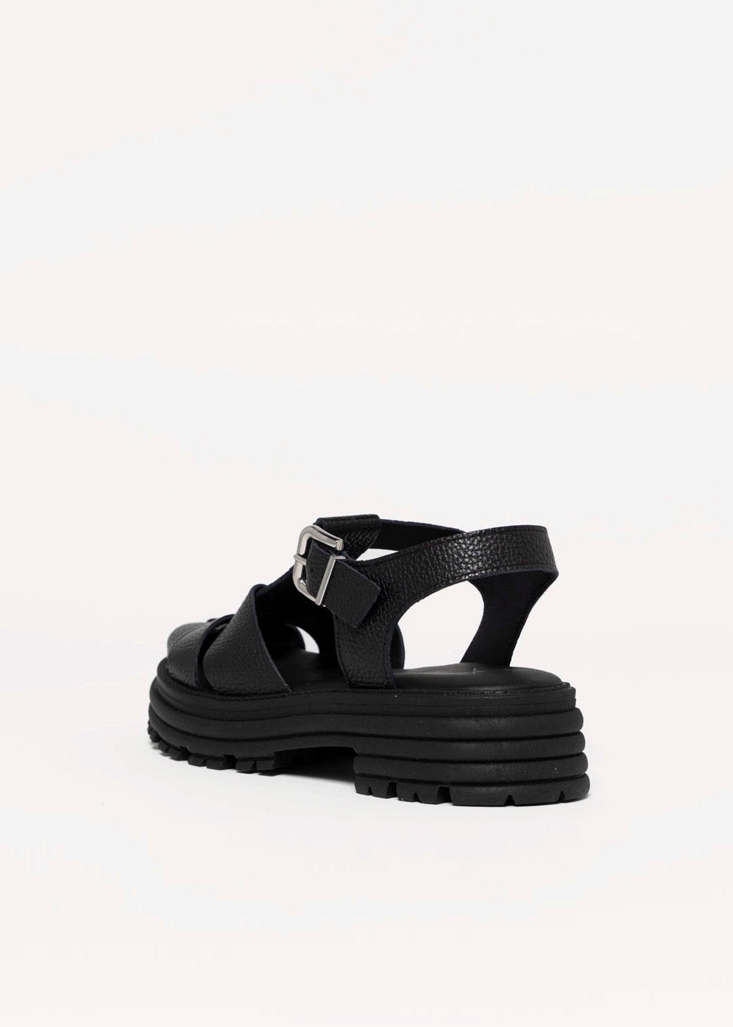 swatch_Black Leather kmb cala fisherman sandal