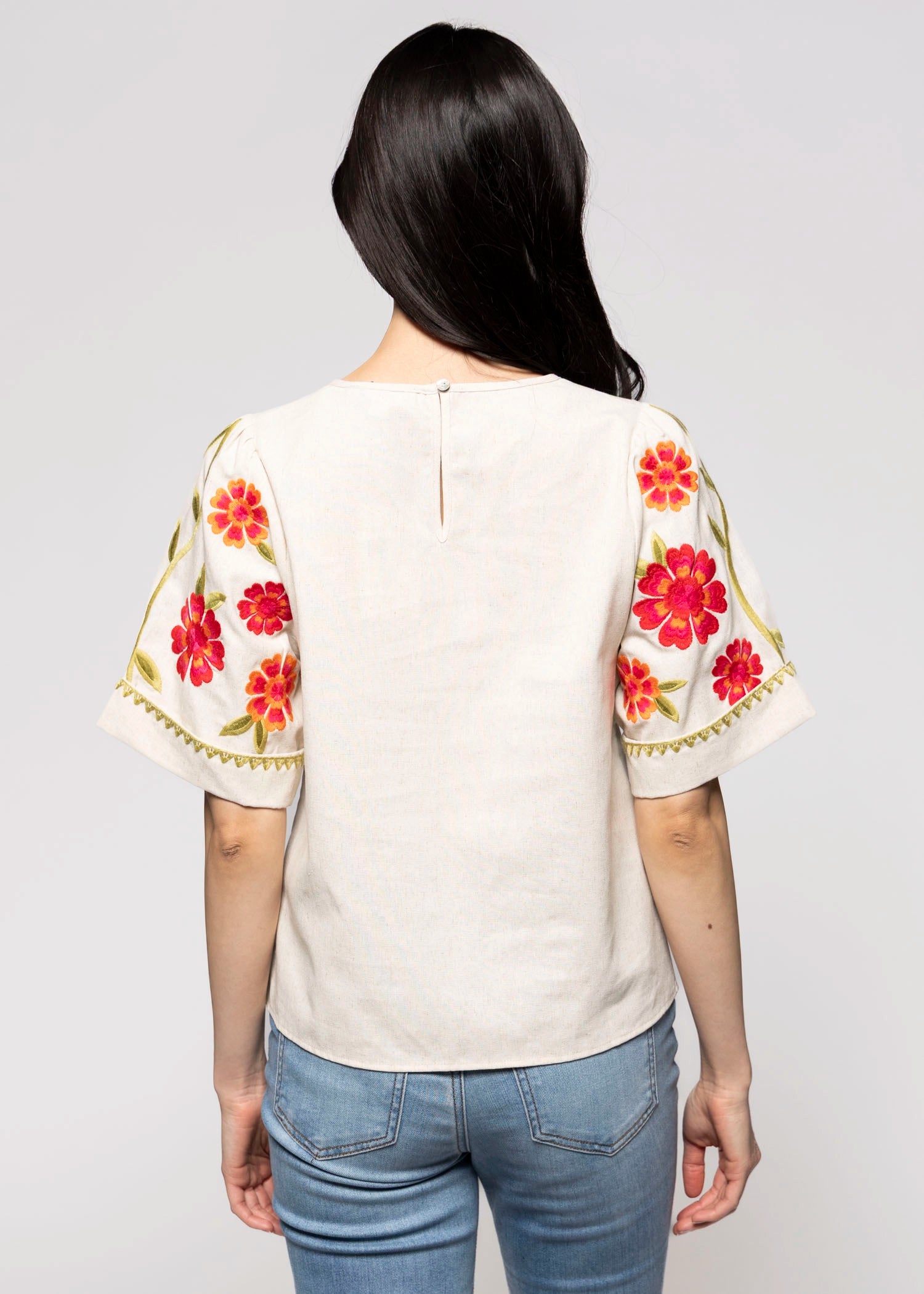 swatch_Beige thml floral embroidery blouse