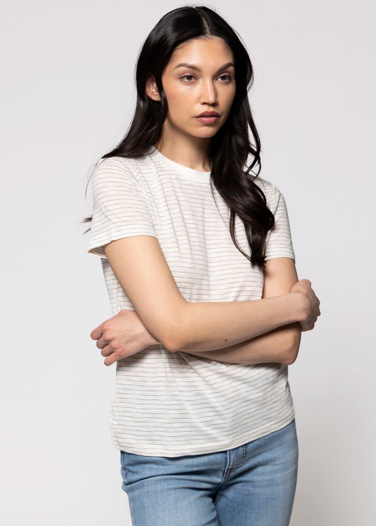 swatch_Ivory/Green Tea thread and supply sarah tee