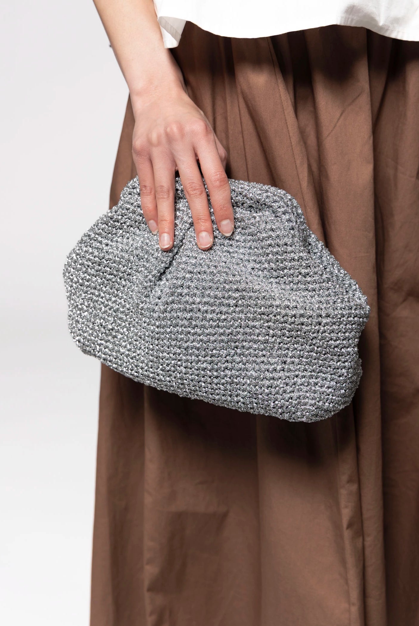 swatch_Silver Crochet amelia woven clutch