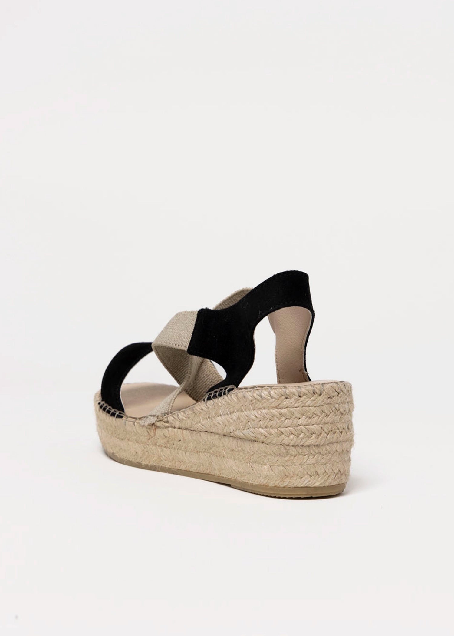 swatch_Black Suede fabiolas espadrille wedge sandal