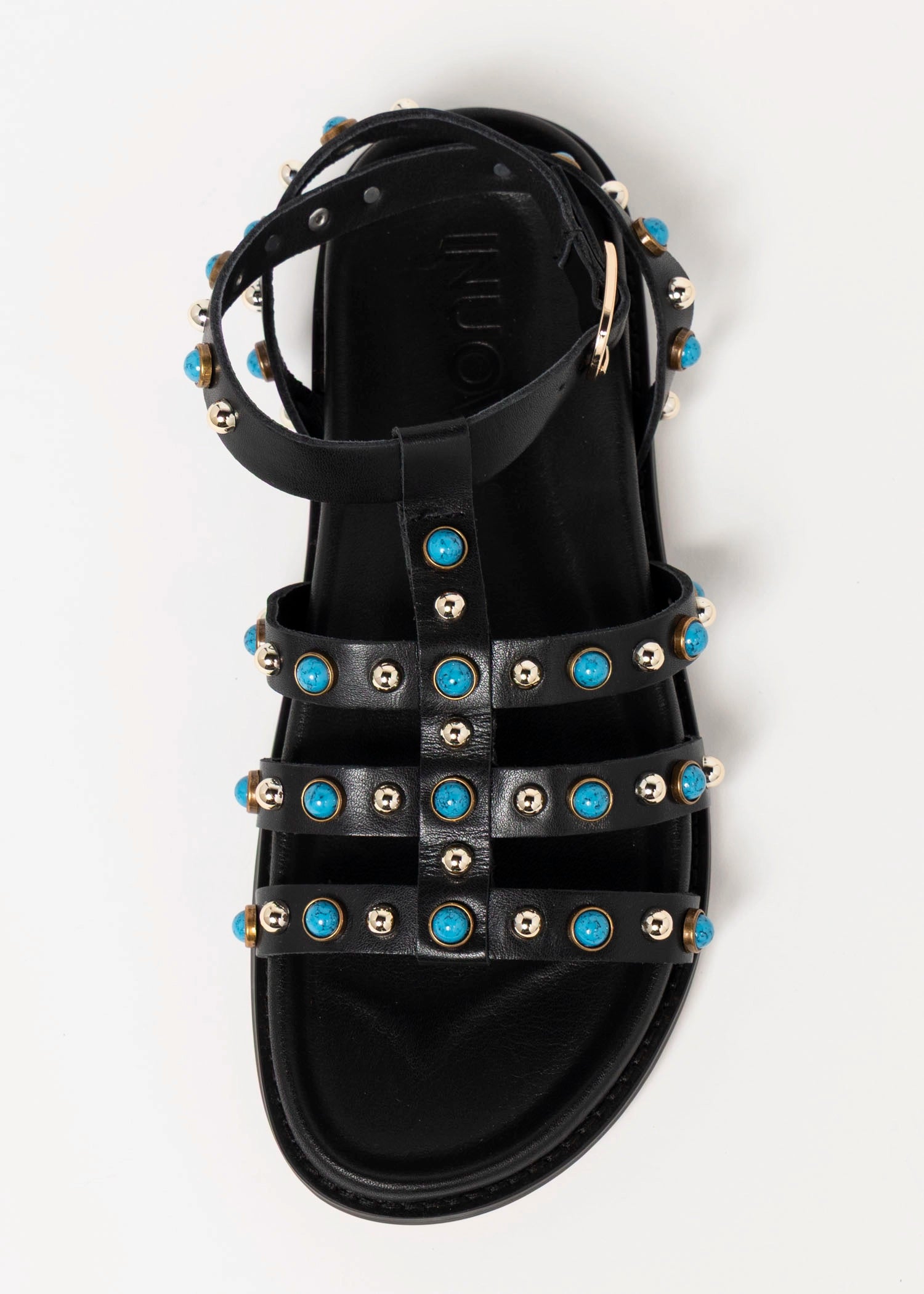 swatch_Black inuovo studded fisherman sandal