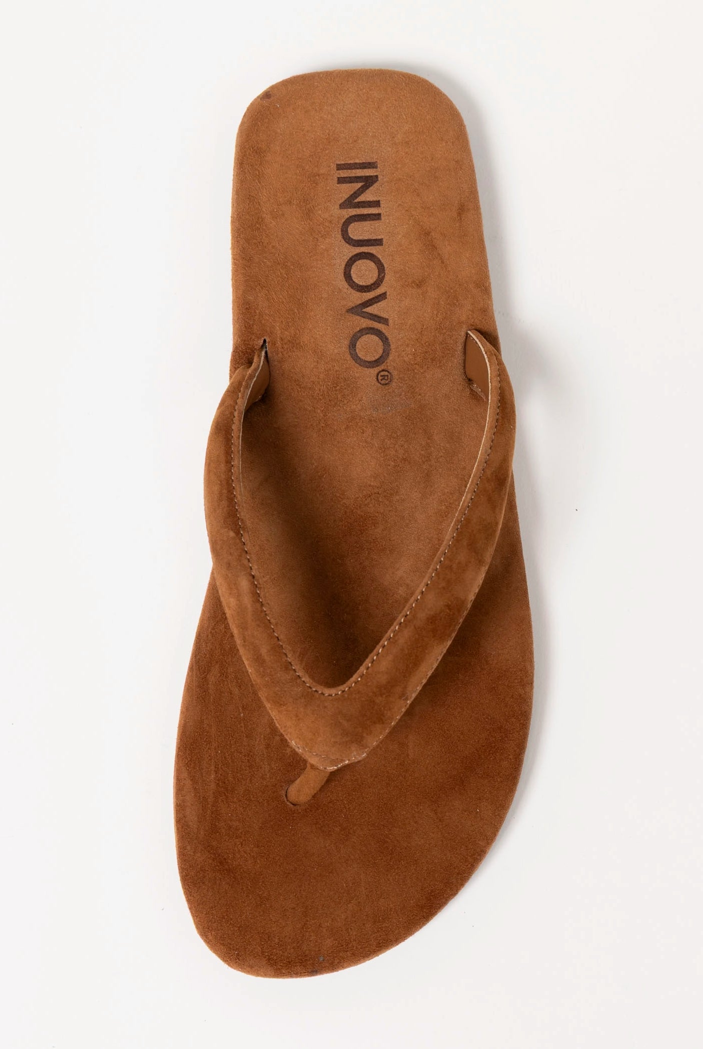 swatch_Tan Suede inuovo flat thong sandal