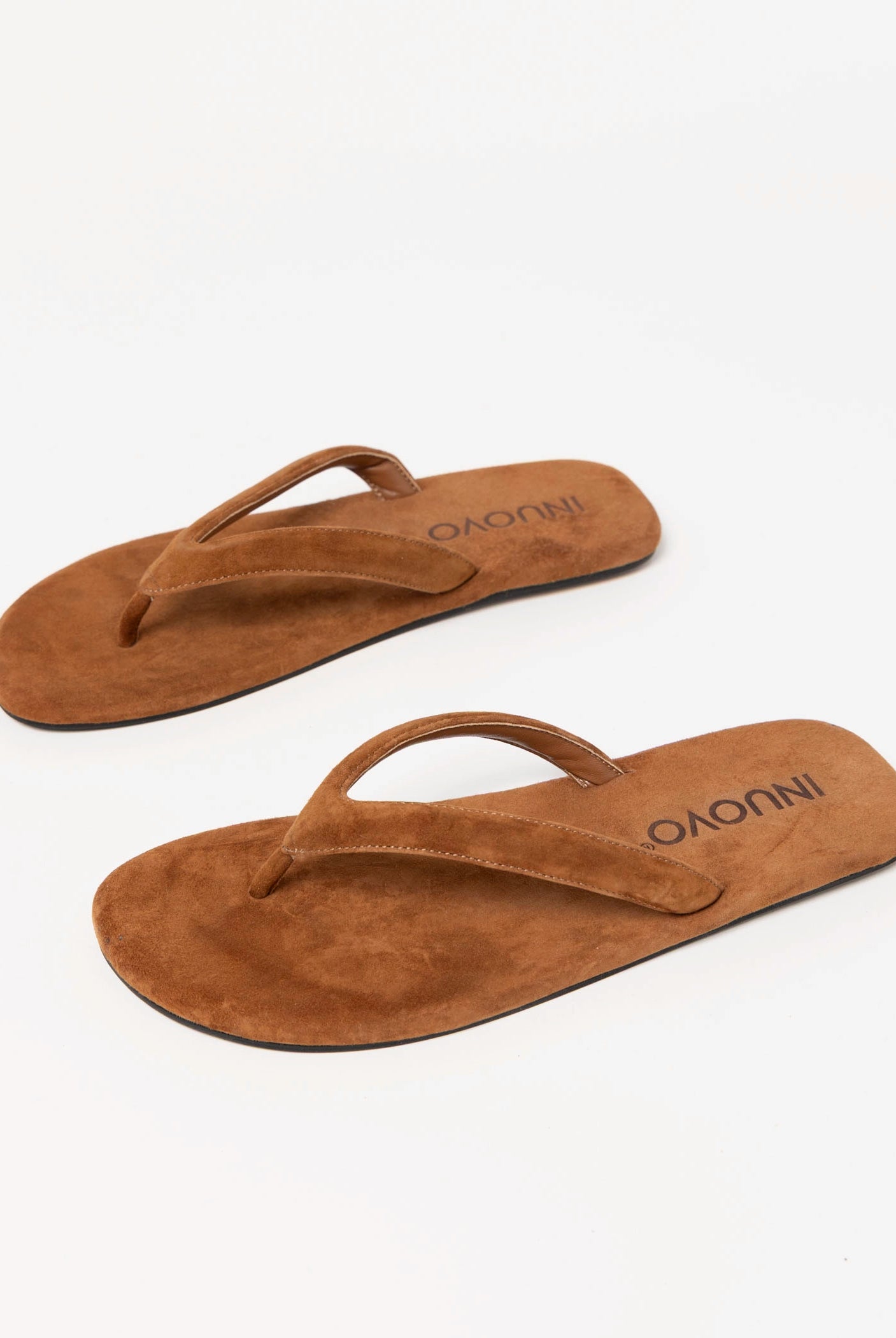 swatch_Tan Suede inuovo flat thong sandal