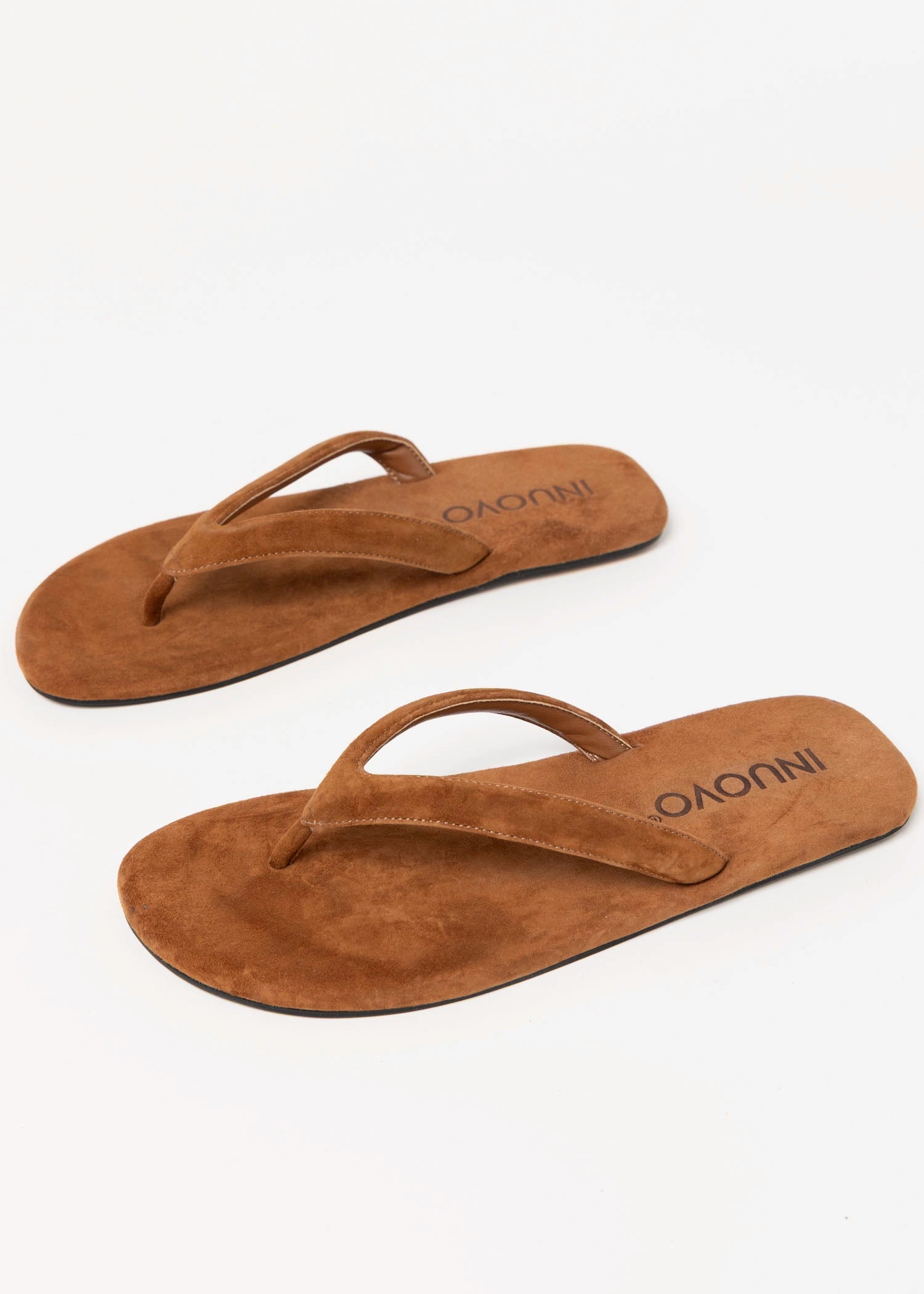 swatch_Tan Suede inuovo flat thong sandal