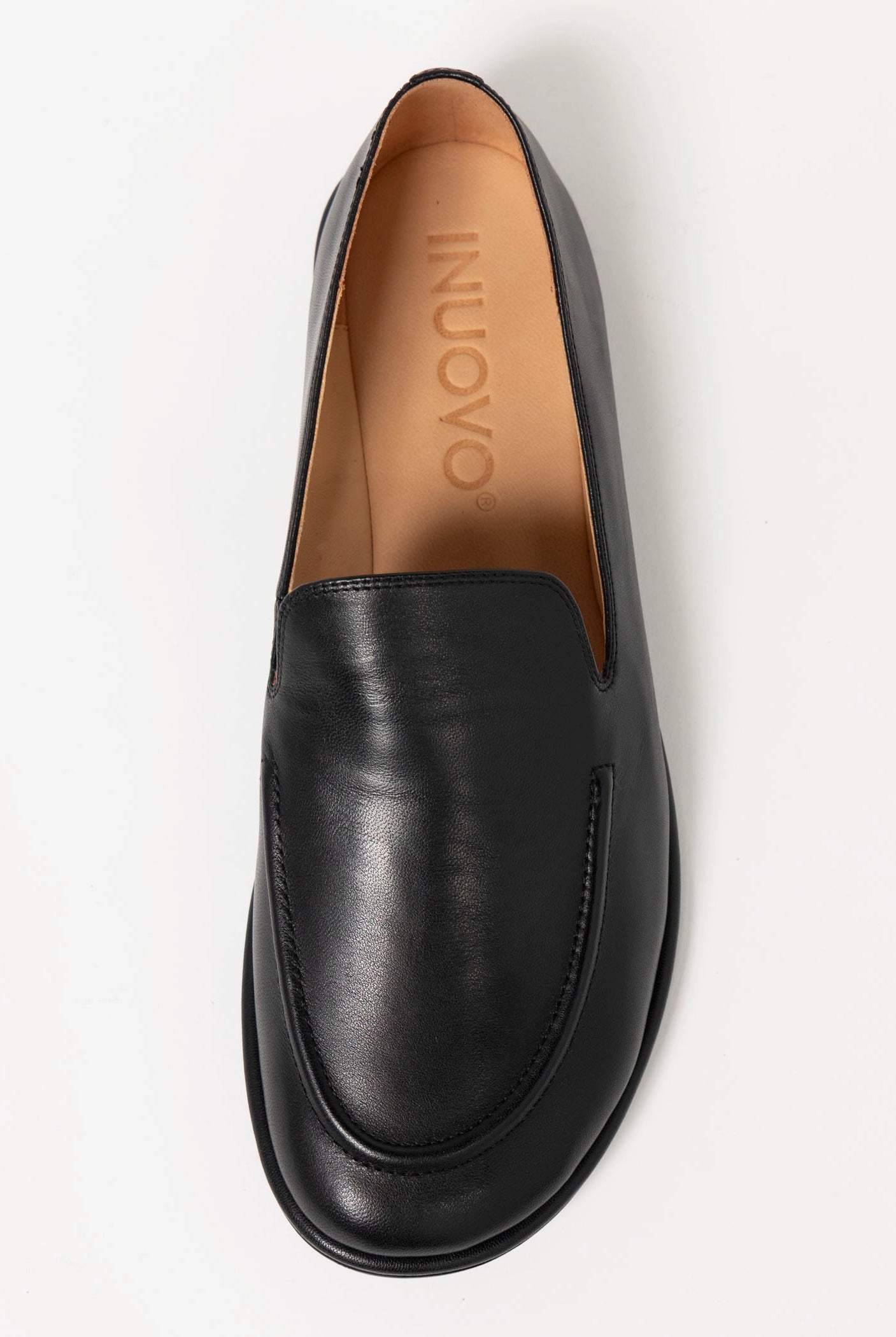 swatch_Black Leather inuovo leather loafer
