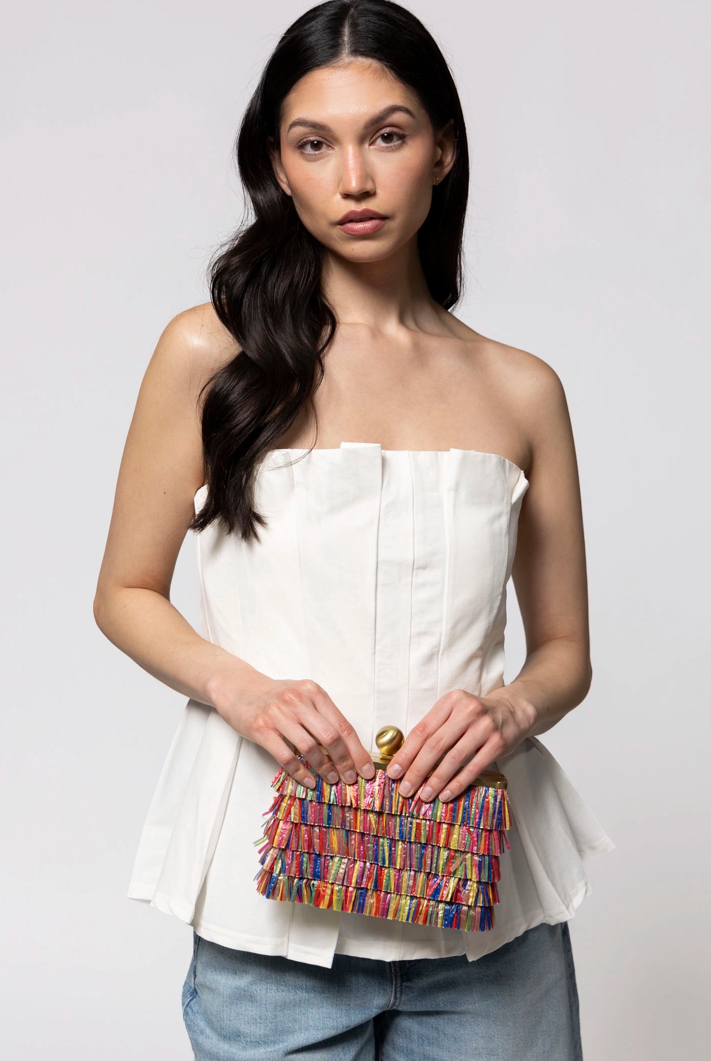 swatch_Multi olga berg carlita carnivale fringe clutch
