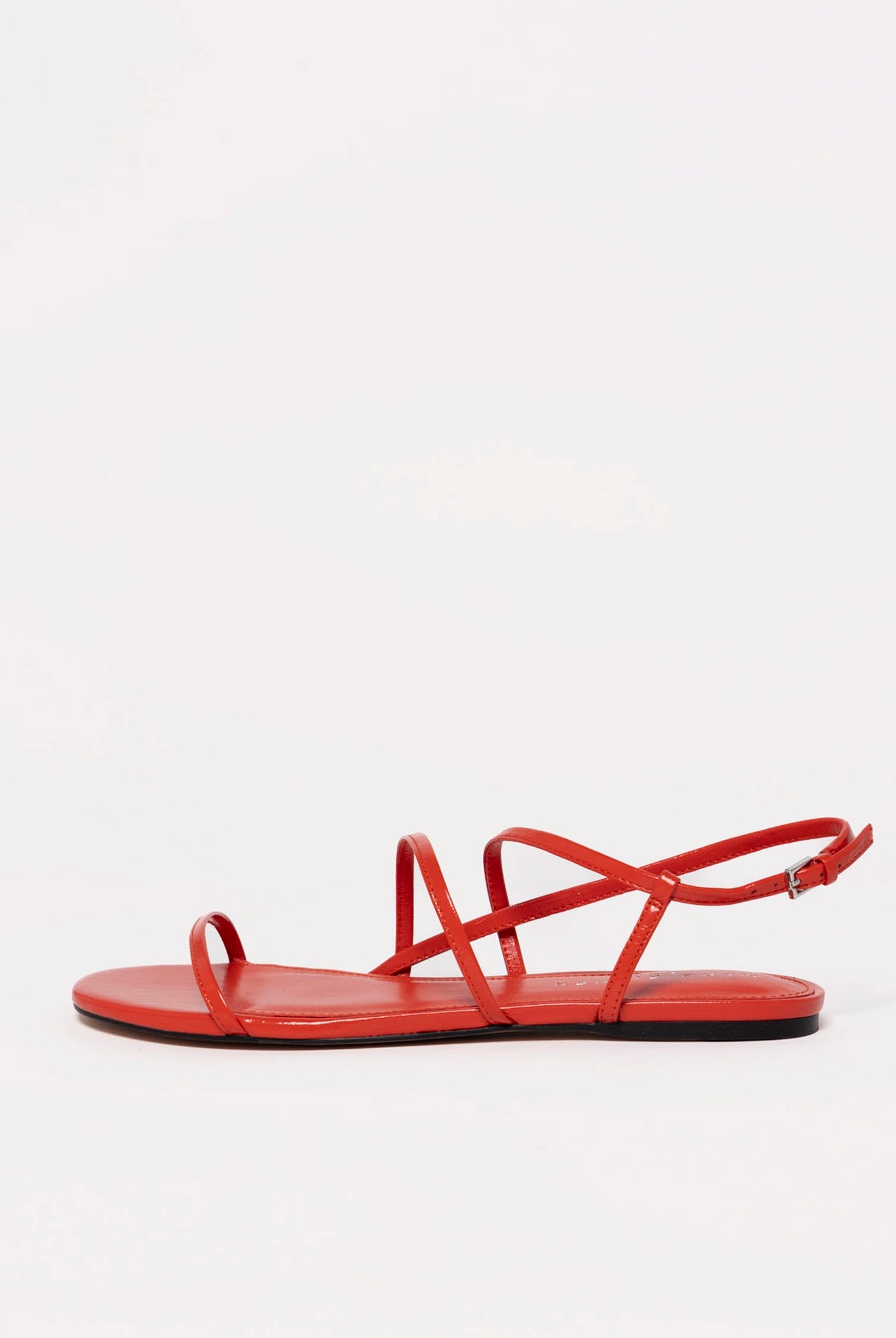 swatch_Red Leather marc fisher elysha flat sandal