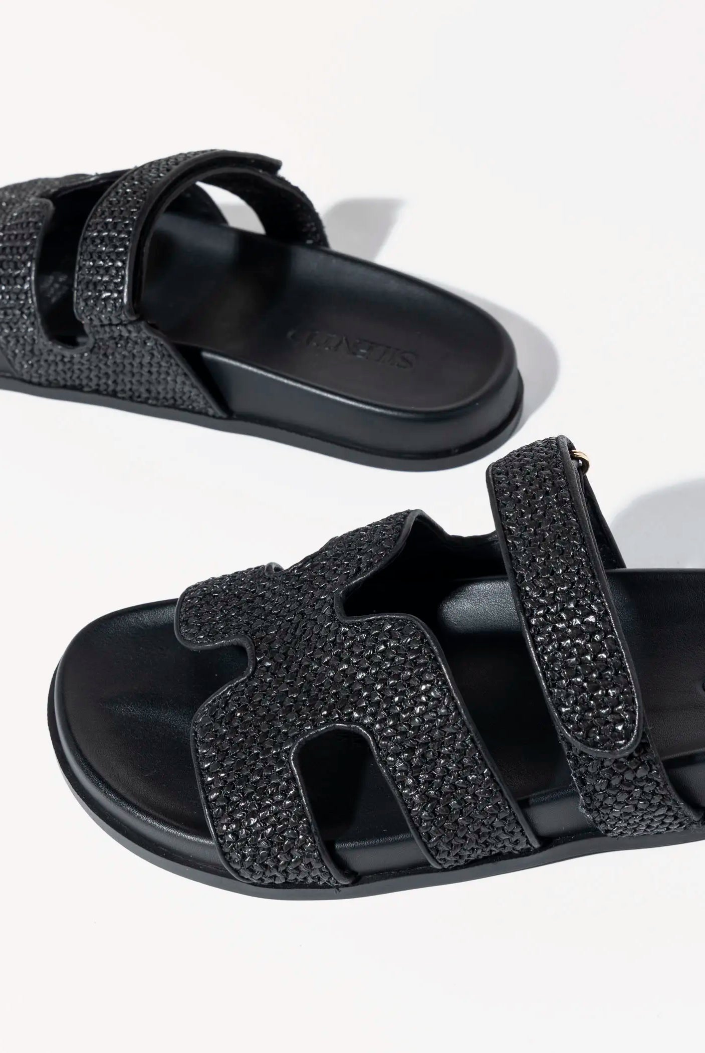 swatch_black hayzlen slide sandal flat sandals
