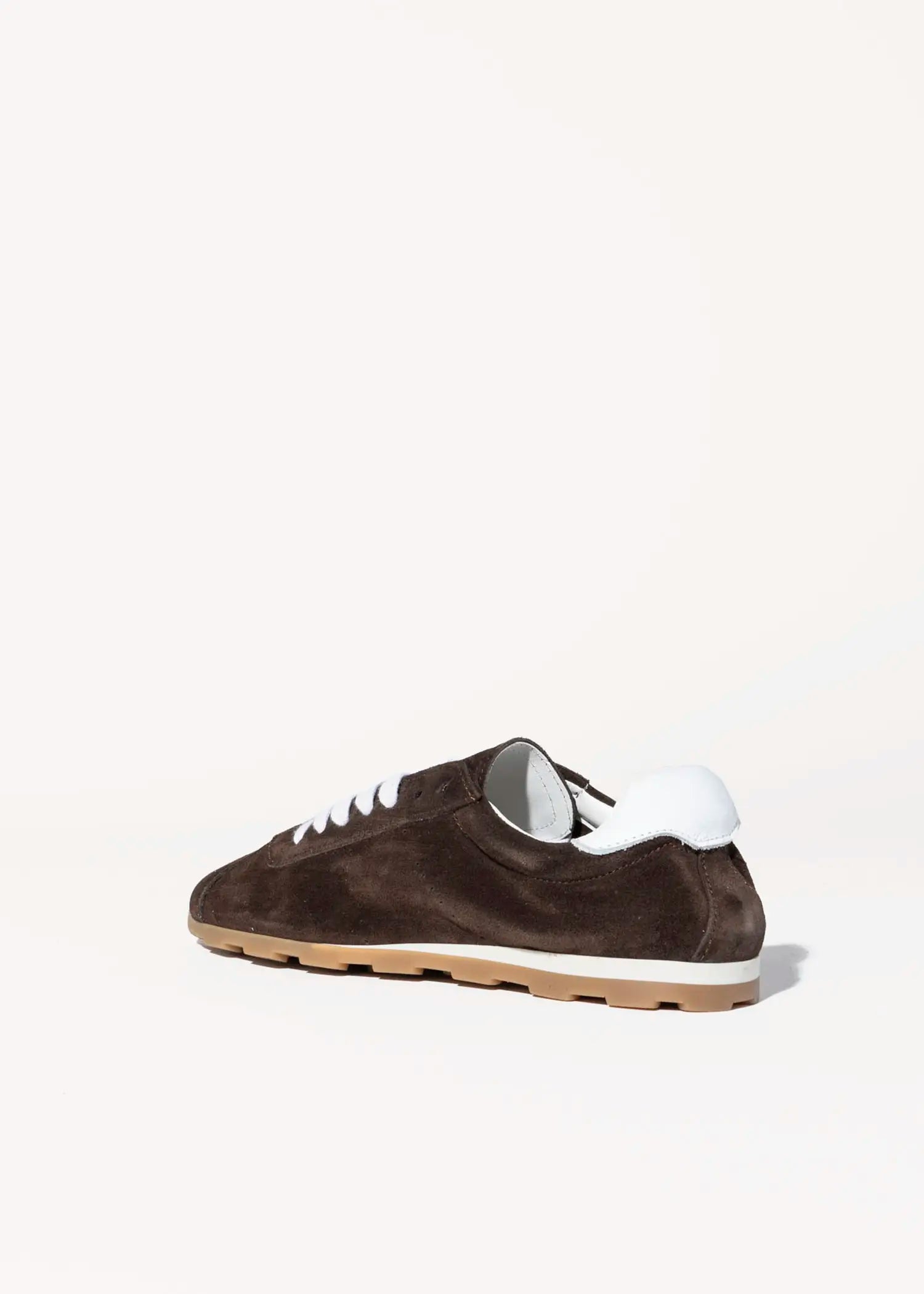 swatch_brown suede ballet sneaker shoes