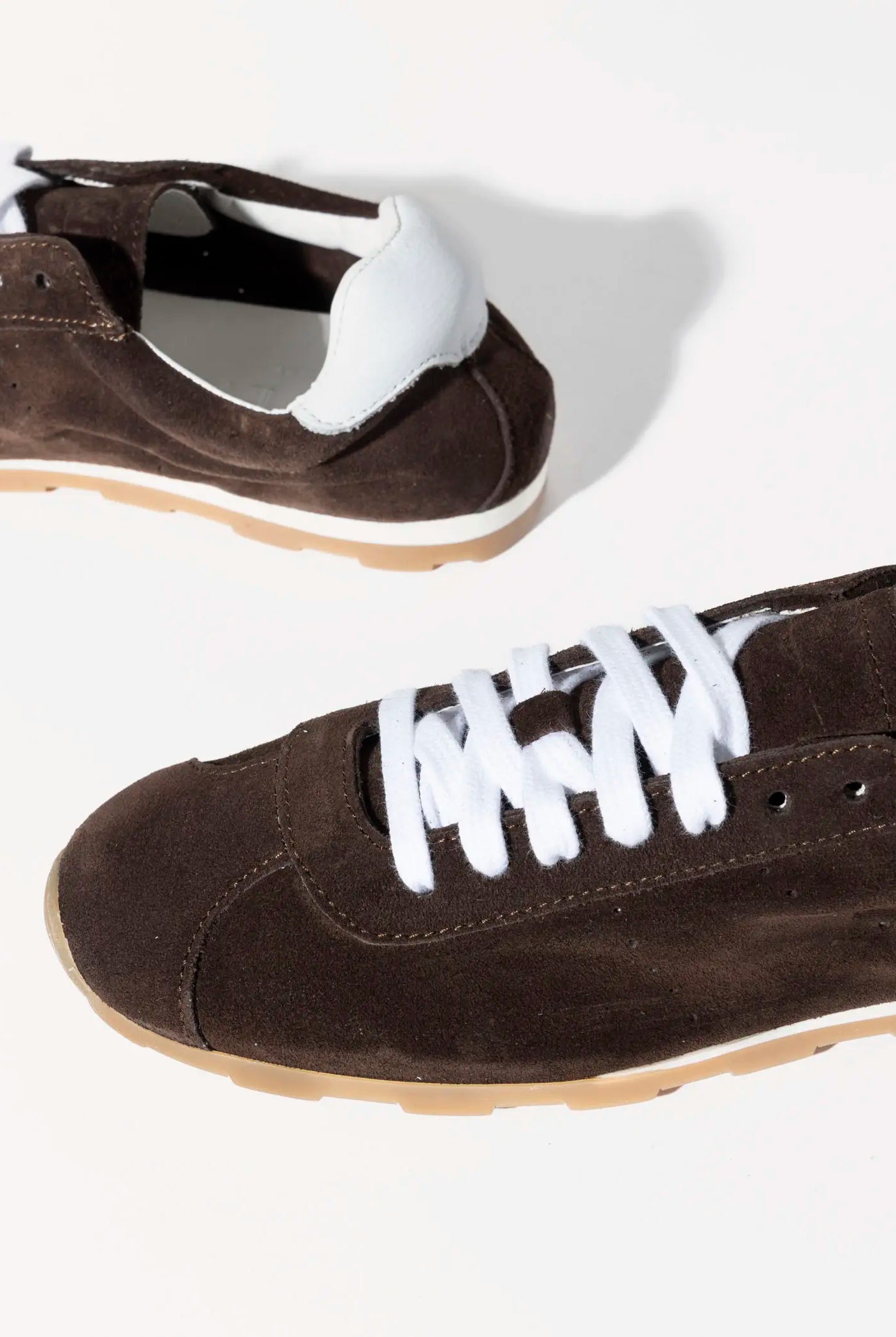 swatch_brown suede ballet sneaker shoes