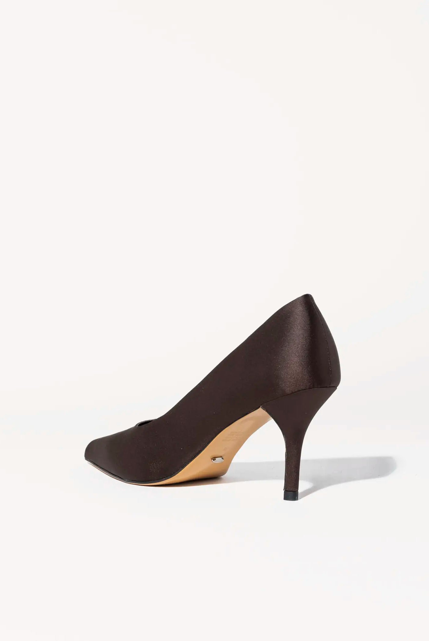 swatch_chocolate satin chloe satin pump heels