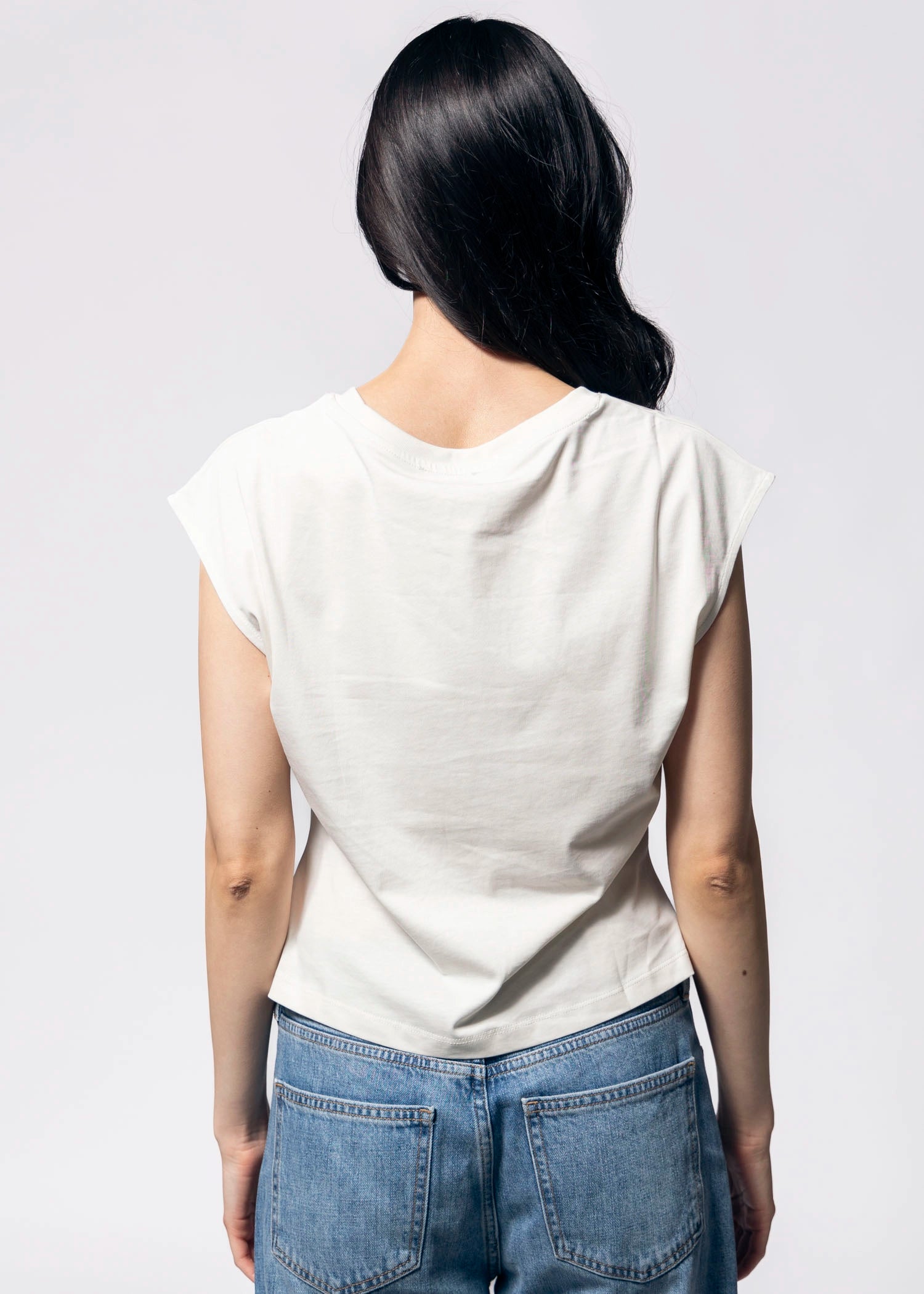 swatch_White gathered t-shirt