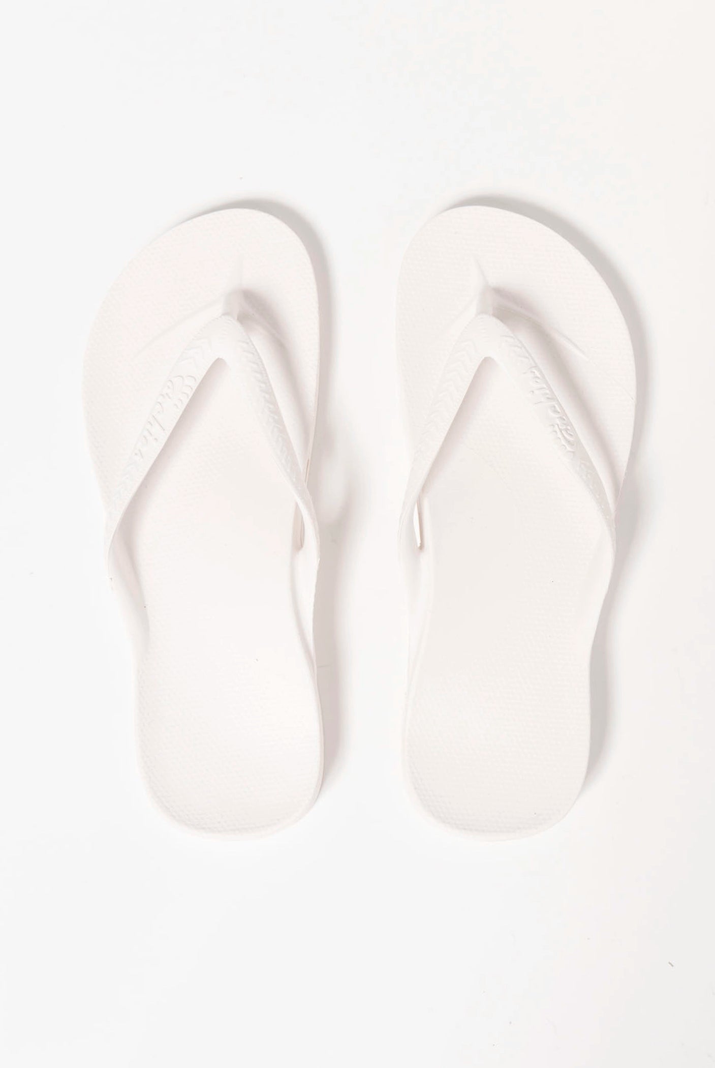 swatch_white arch support flip flop flat sandals