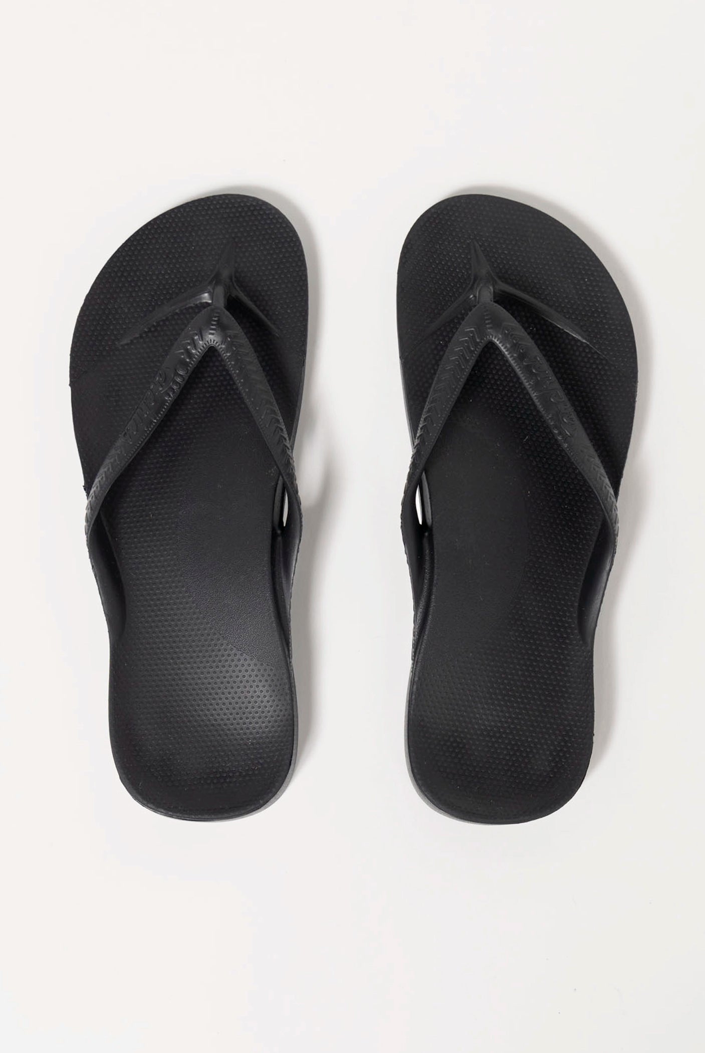 swatch_black arch support flip flop flat sandals