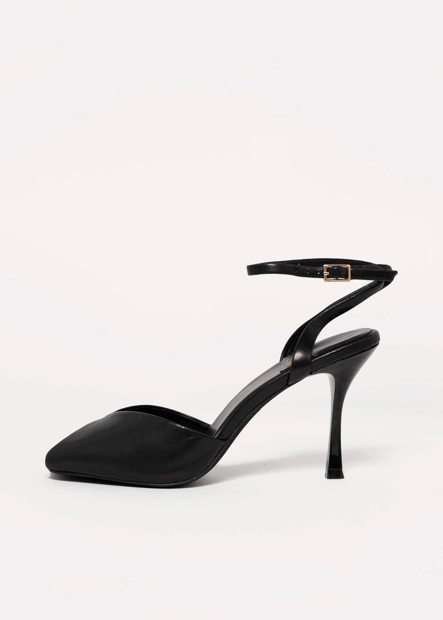 swatch_Black Leather jeffery campbell behoove peep toe pump
