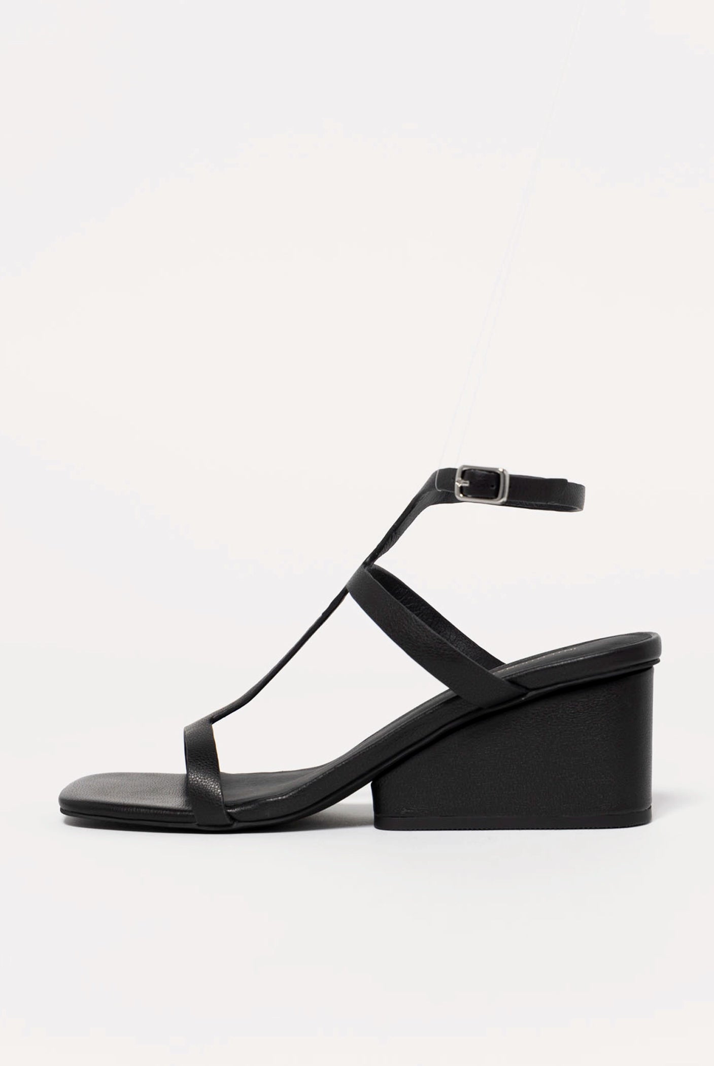 swatch_Black Leather intentionally blank semy wedge sandal