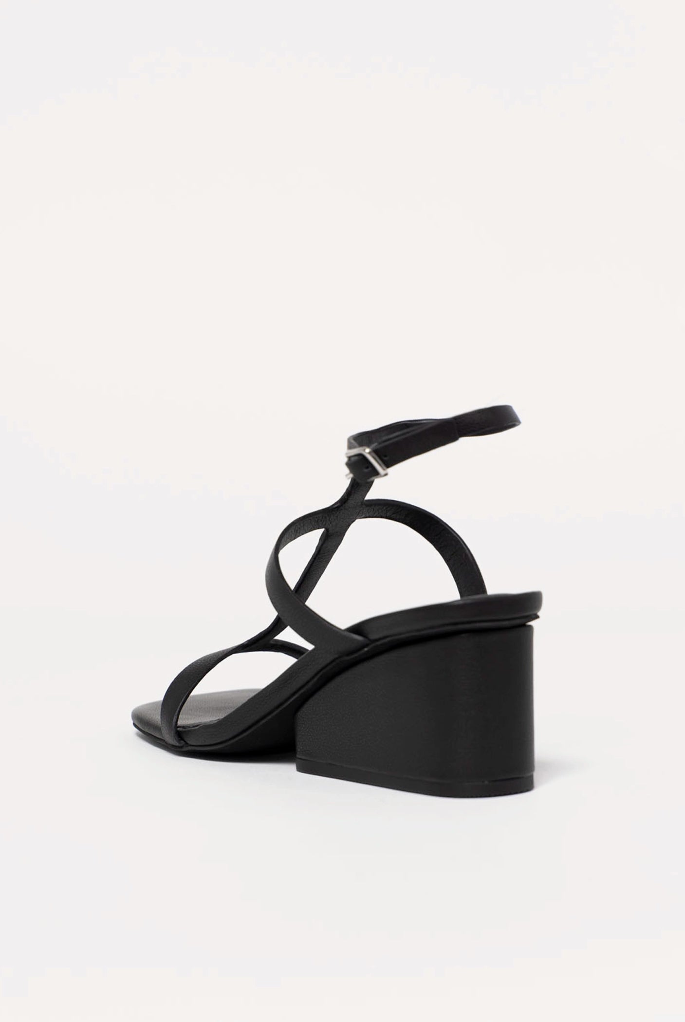 swatch_Black Leather intentionally blank semy wedge sandal