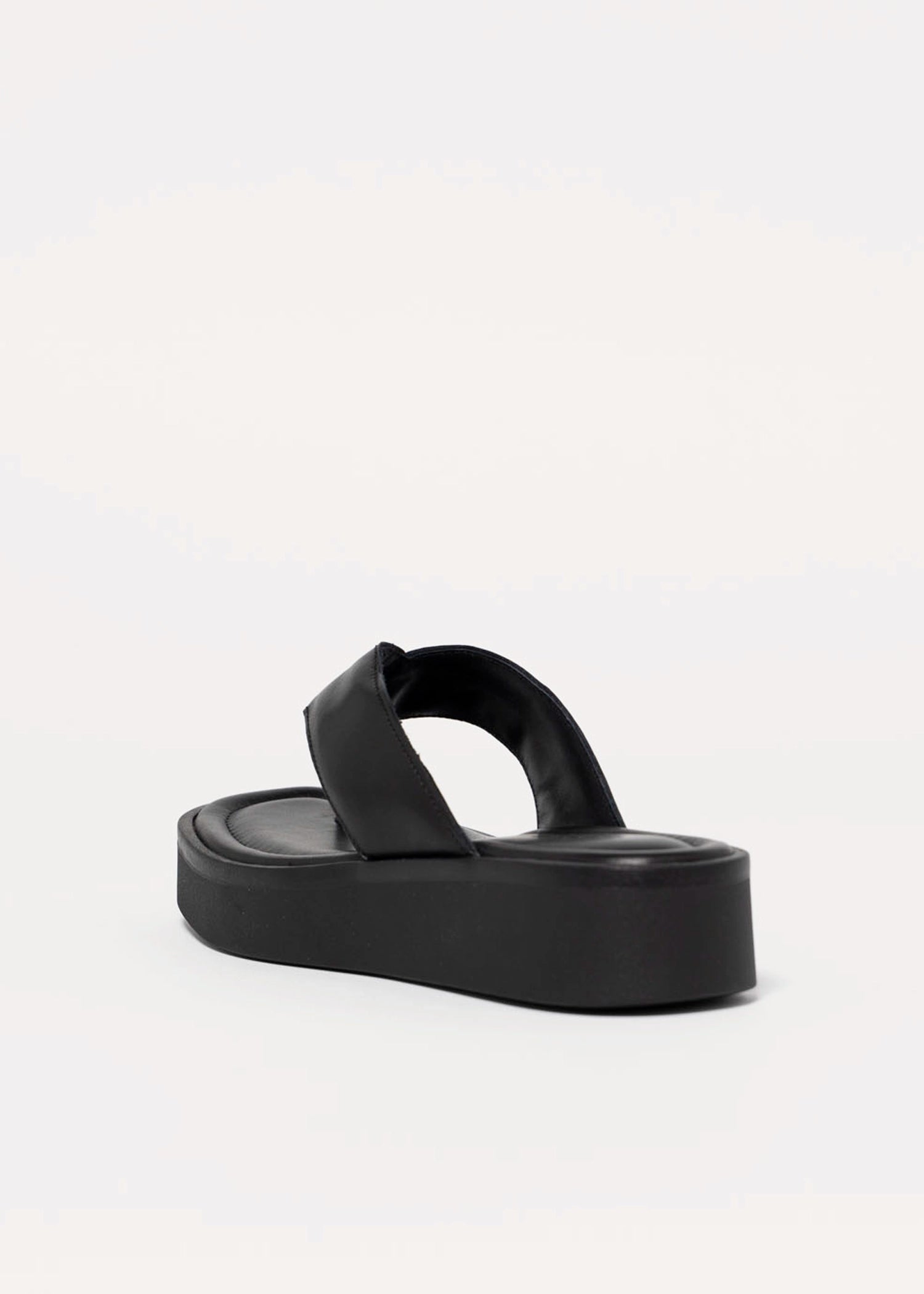 swatch_Black Leather vagabond danya platform thong sandal