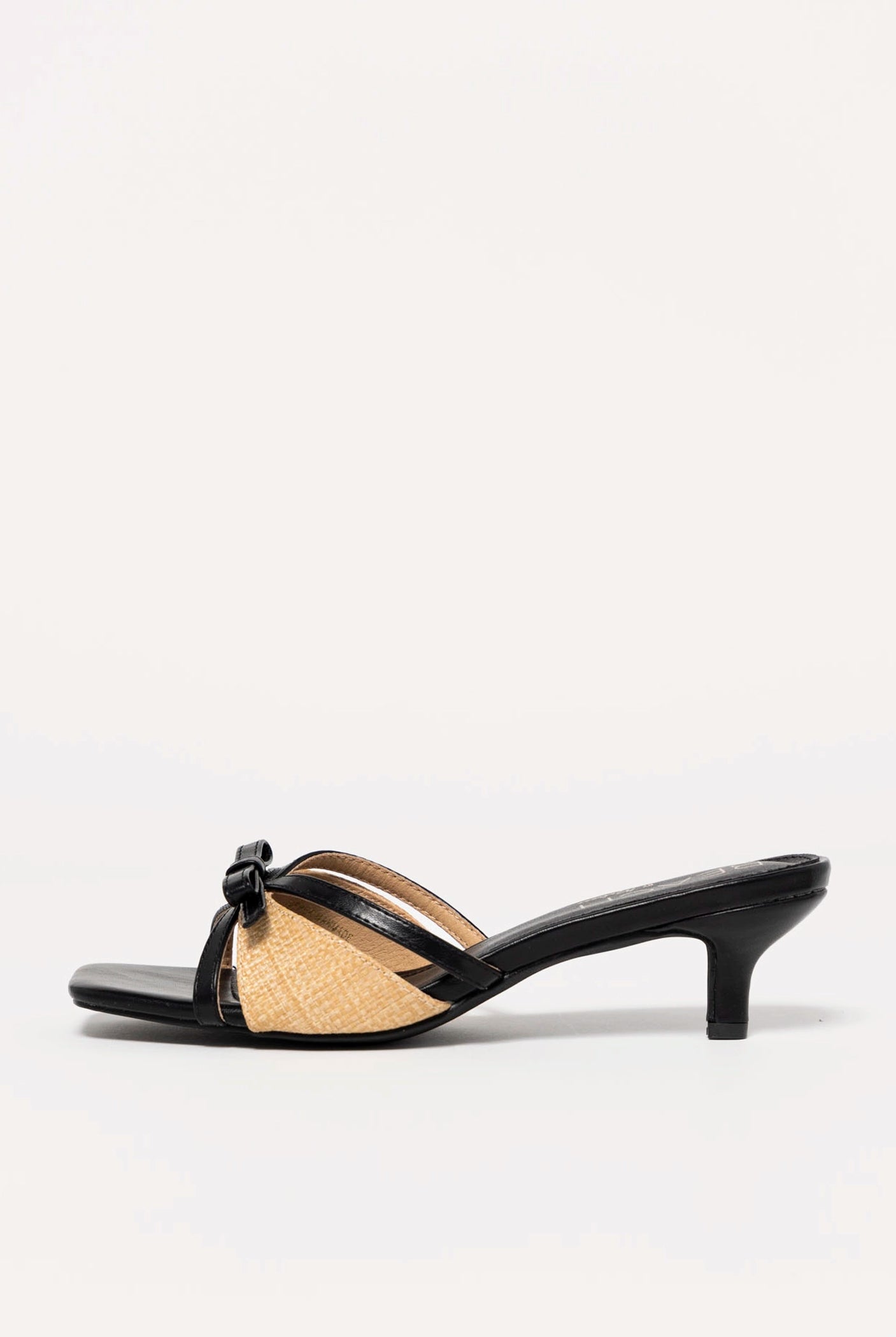 swatch_Black Vegan Leather coconuts porter kitten heel sandal