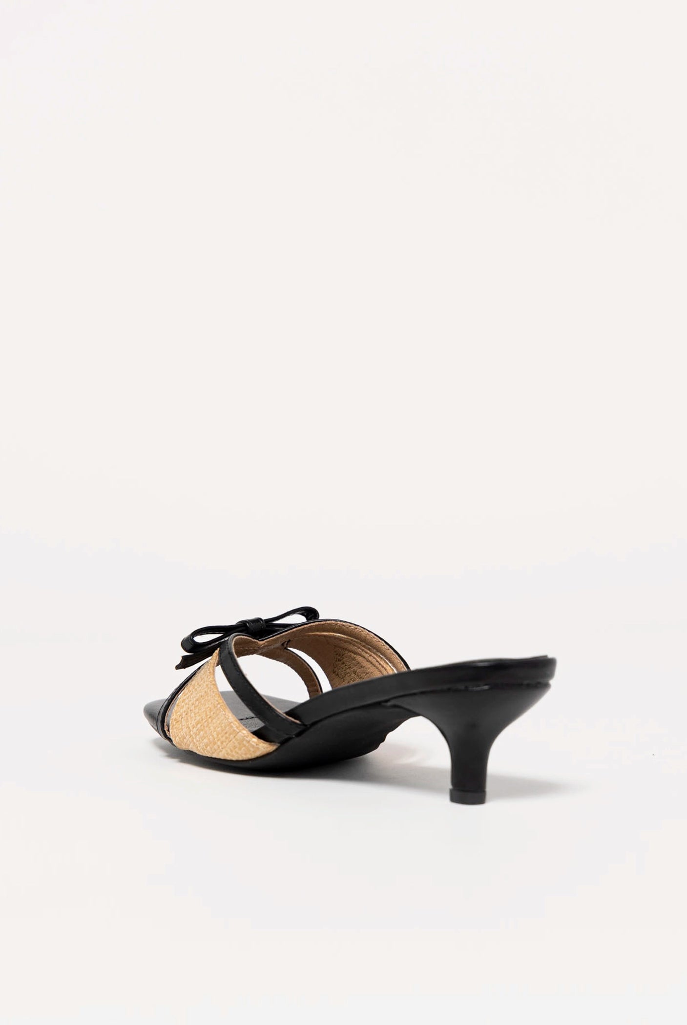 swatch_Black Vegan Leather coconuts porter kitten heel sandal