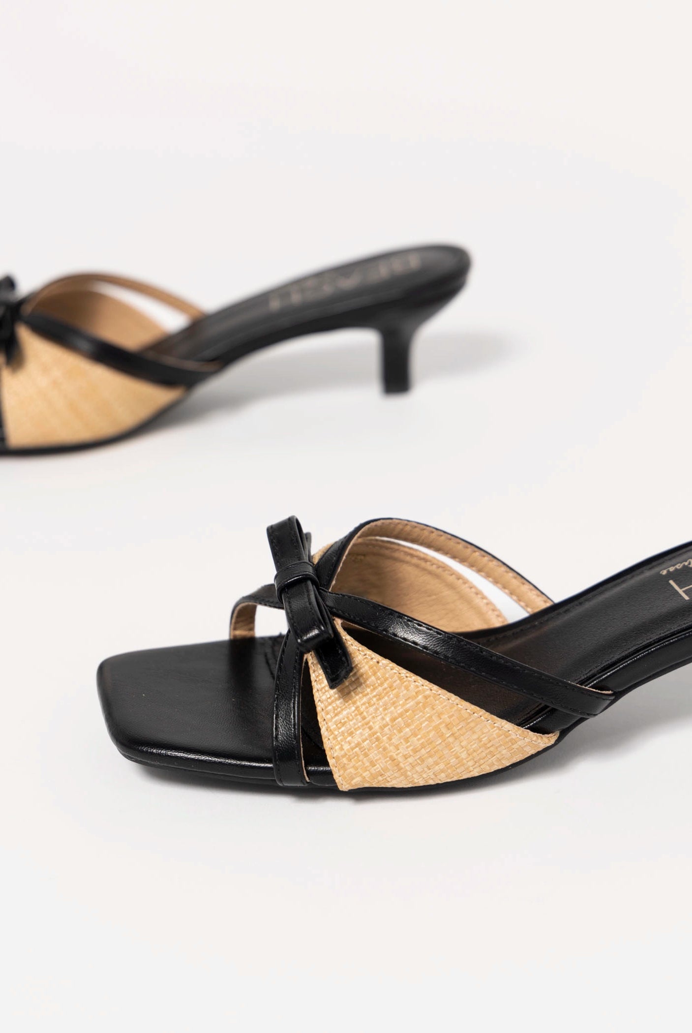 swatch_Black Vegan Leather coconuts porter kitten heel sandal