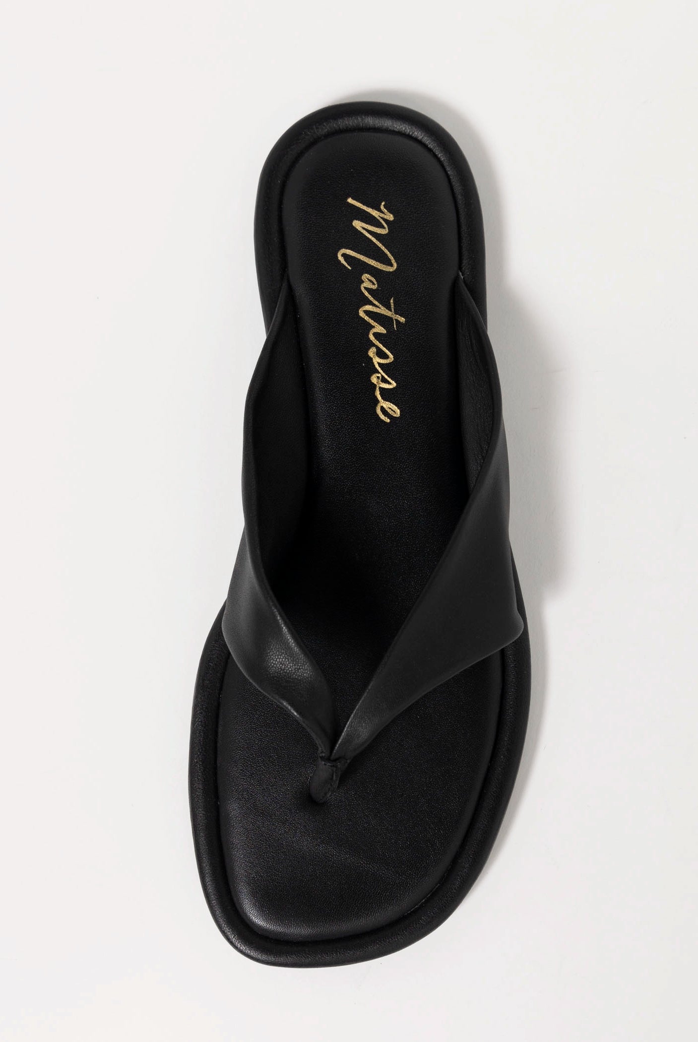 swatch_Black Leather coconuts mirage thong sandal