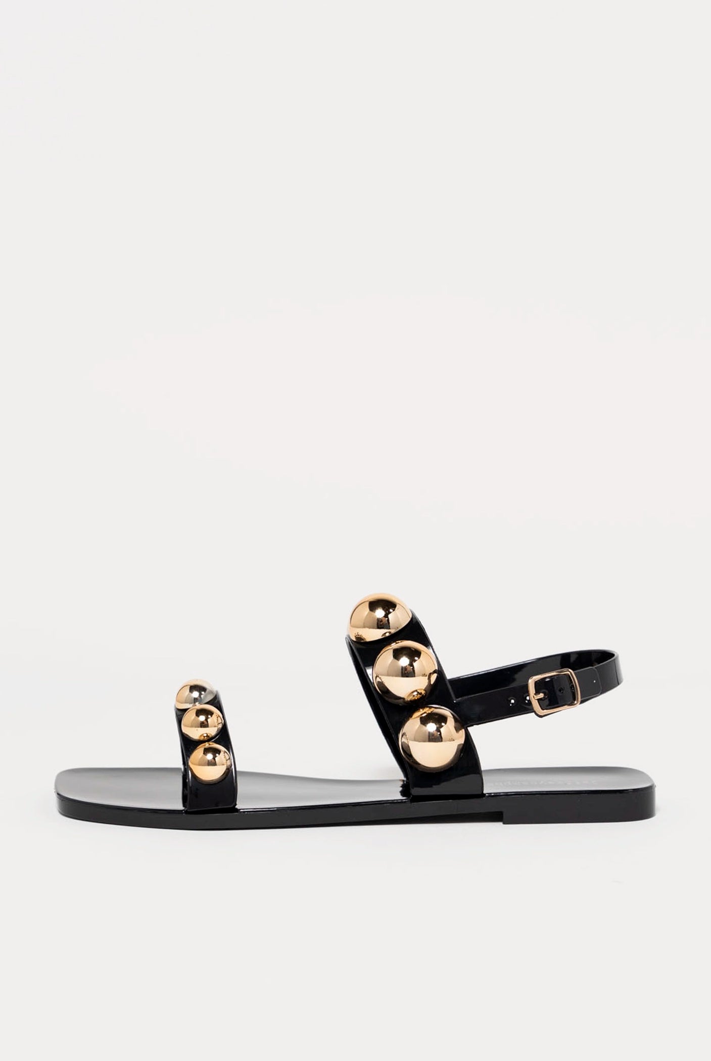 swatch_Black/Gold jeffrey campbell gumdrop jelly sandal