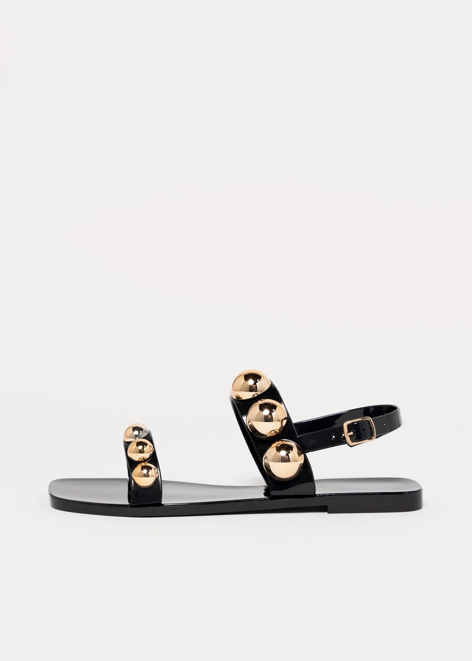 swatch_Black/Gold jeffrey campbell gumdrop jelly sandal