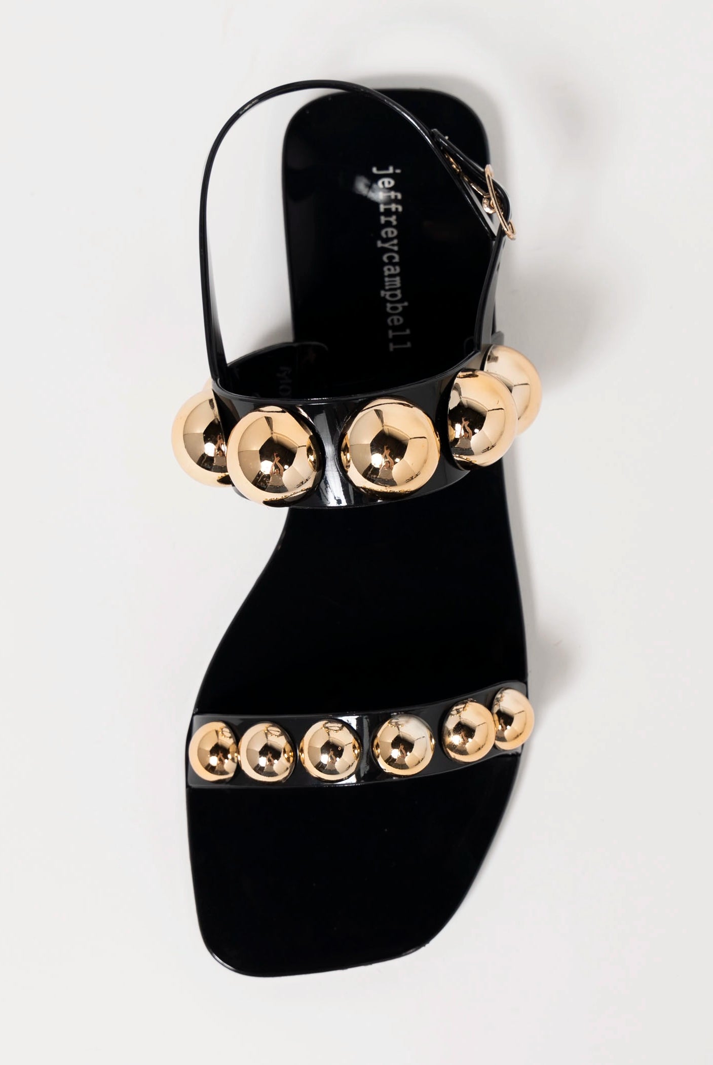 swatch_Black/Gold jeffrey campbell gumdrop jelly sandal