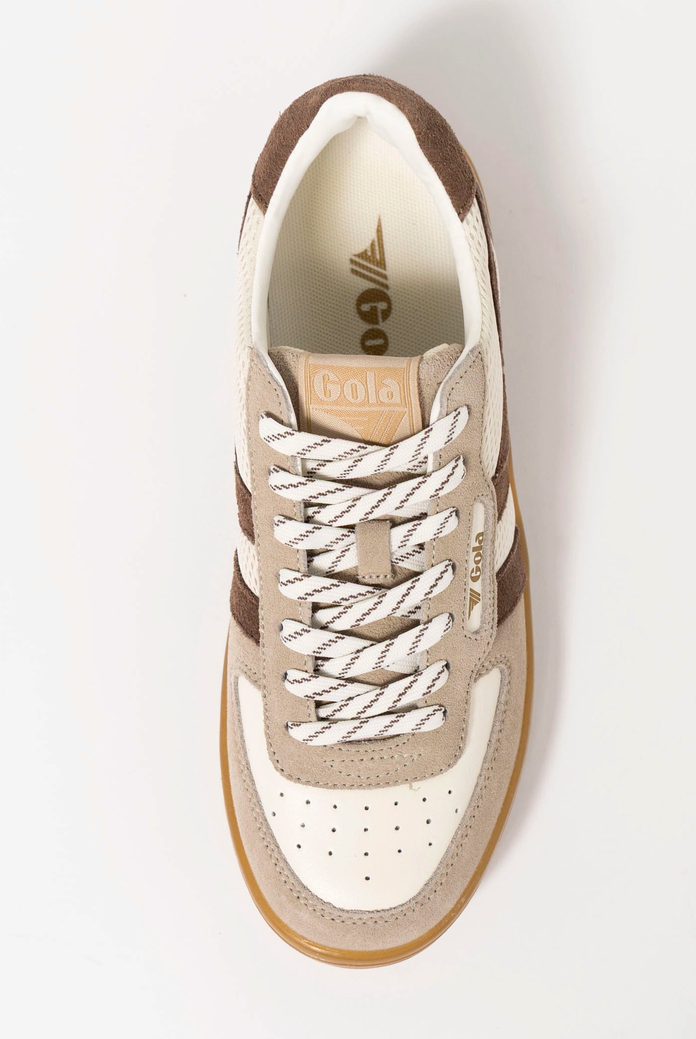 swatch_White/Bone/Otter gola hawk 83 sneaker