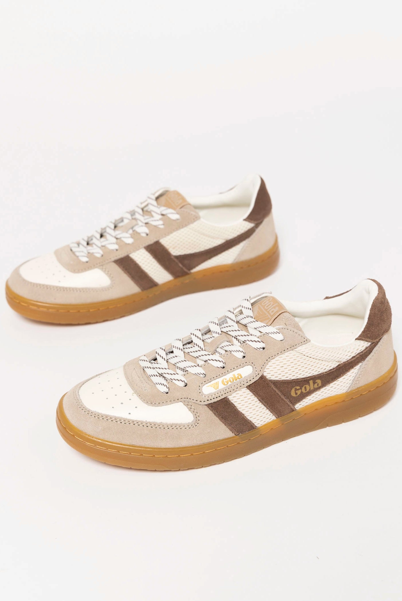 swatch_White/Bone/Otter gola hawk 83 sneaker